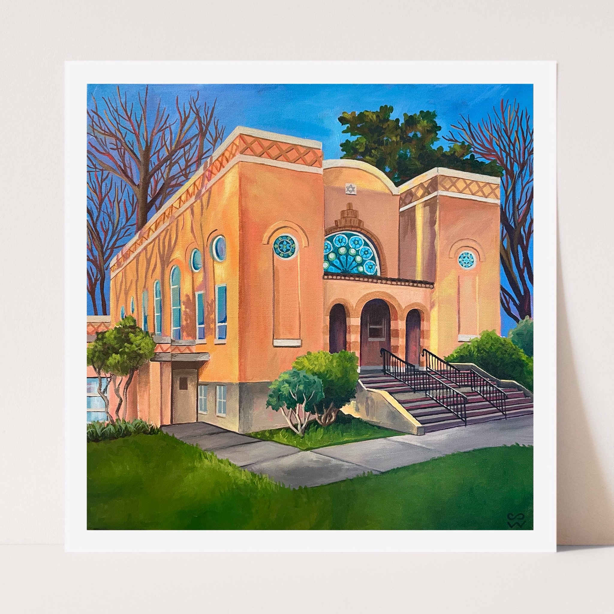 Synagogue Print 14x14