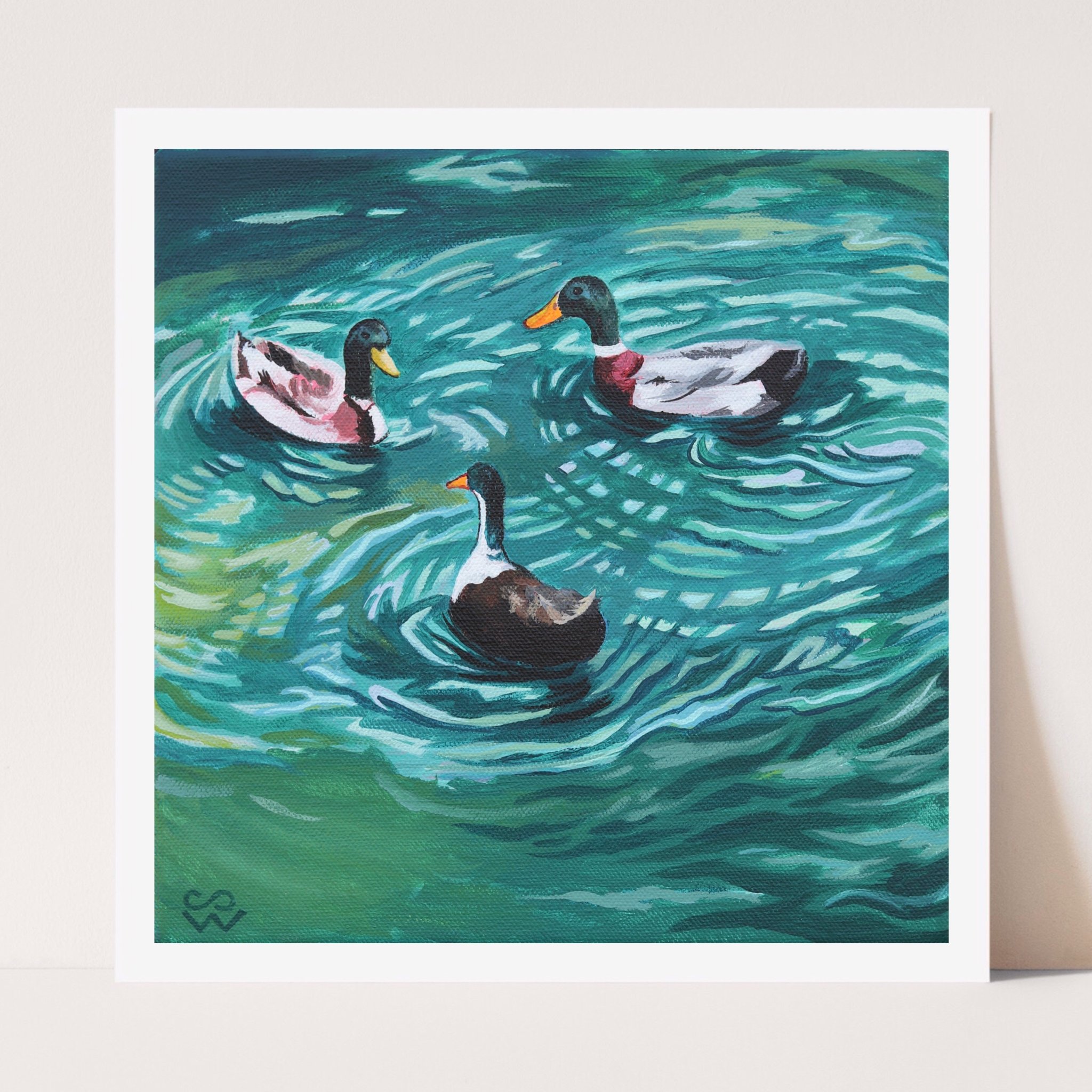 Ducks Print 8x8