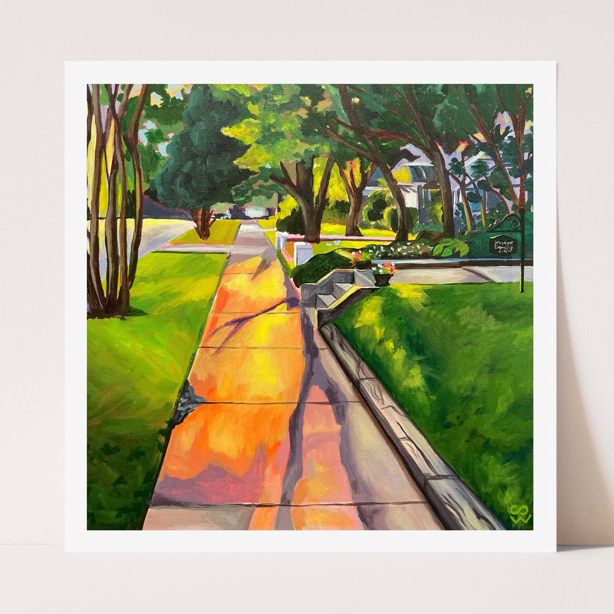 Neighborhood Walk I Print 14x14