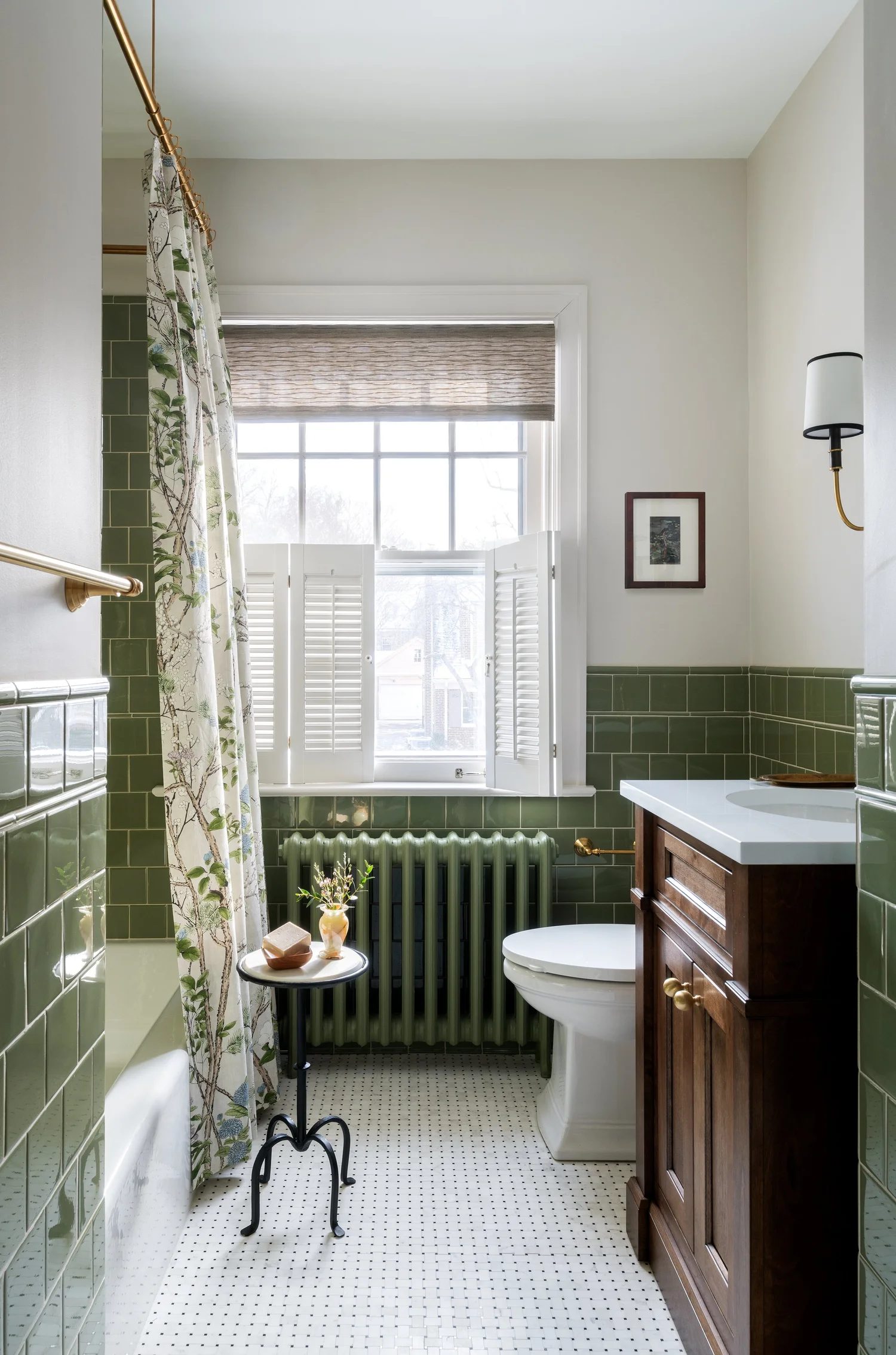 Powder room interior design project in Avondale, Pennsylvania — Liza ...