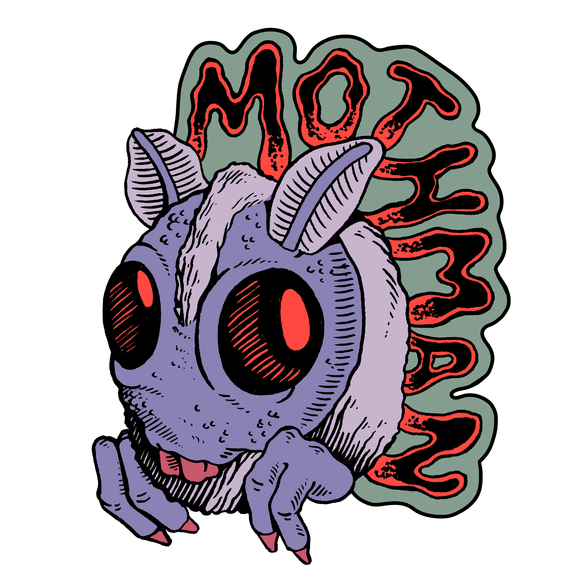 Mothman Sticker (4x4)