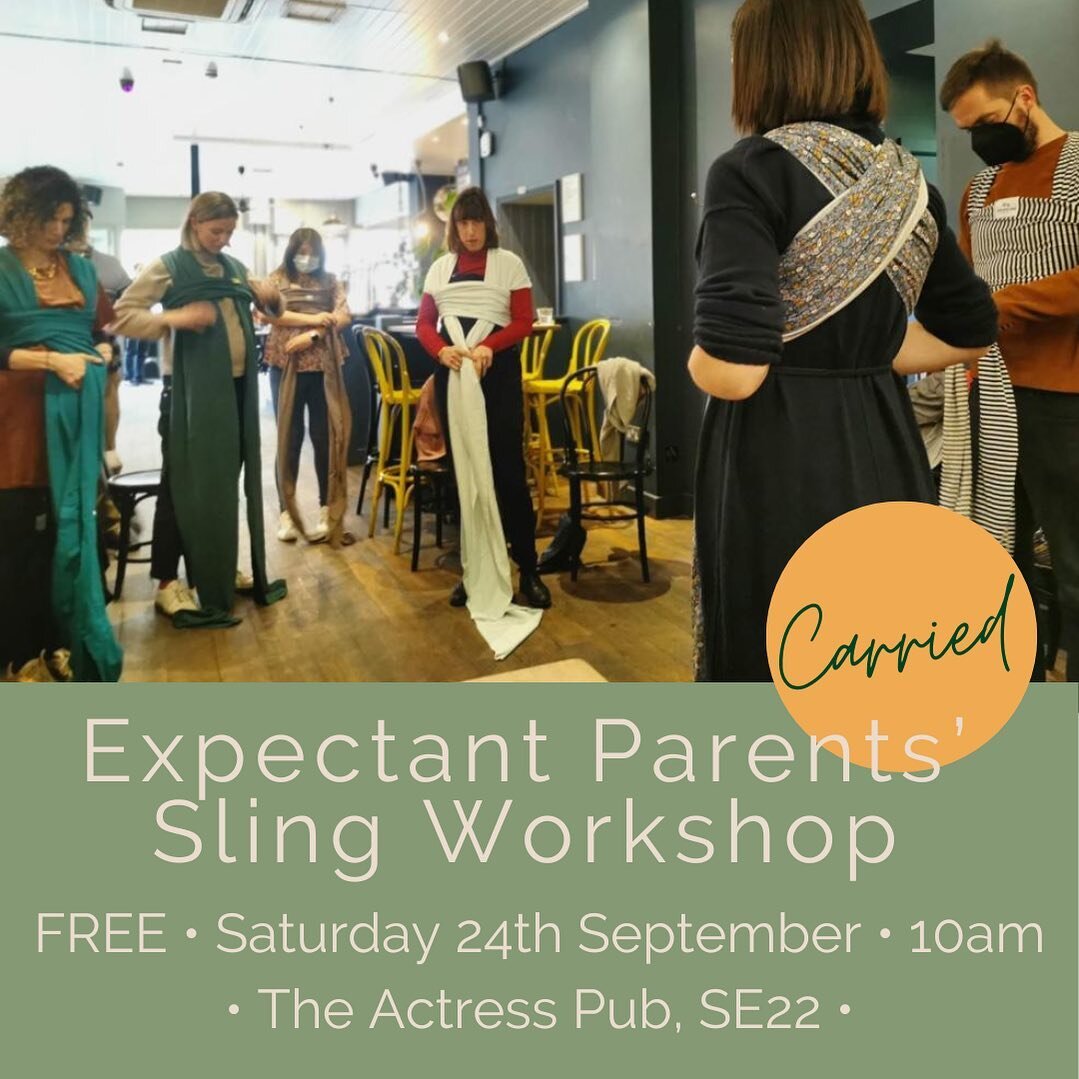 🤰Are you expecting a baby? Feeling a bit overwhelmed by the world of slings, carriers and wraps, and just want to feel confident and safe carrying your baby when they arrive?

Come along to our popular Expectant Parents&rsquo; Workshop on Saturday m