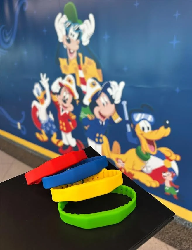 magic bands on the disney treasure test cruise
