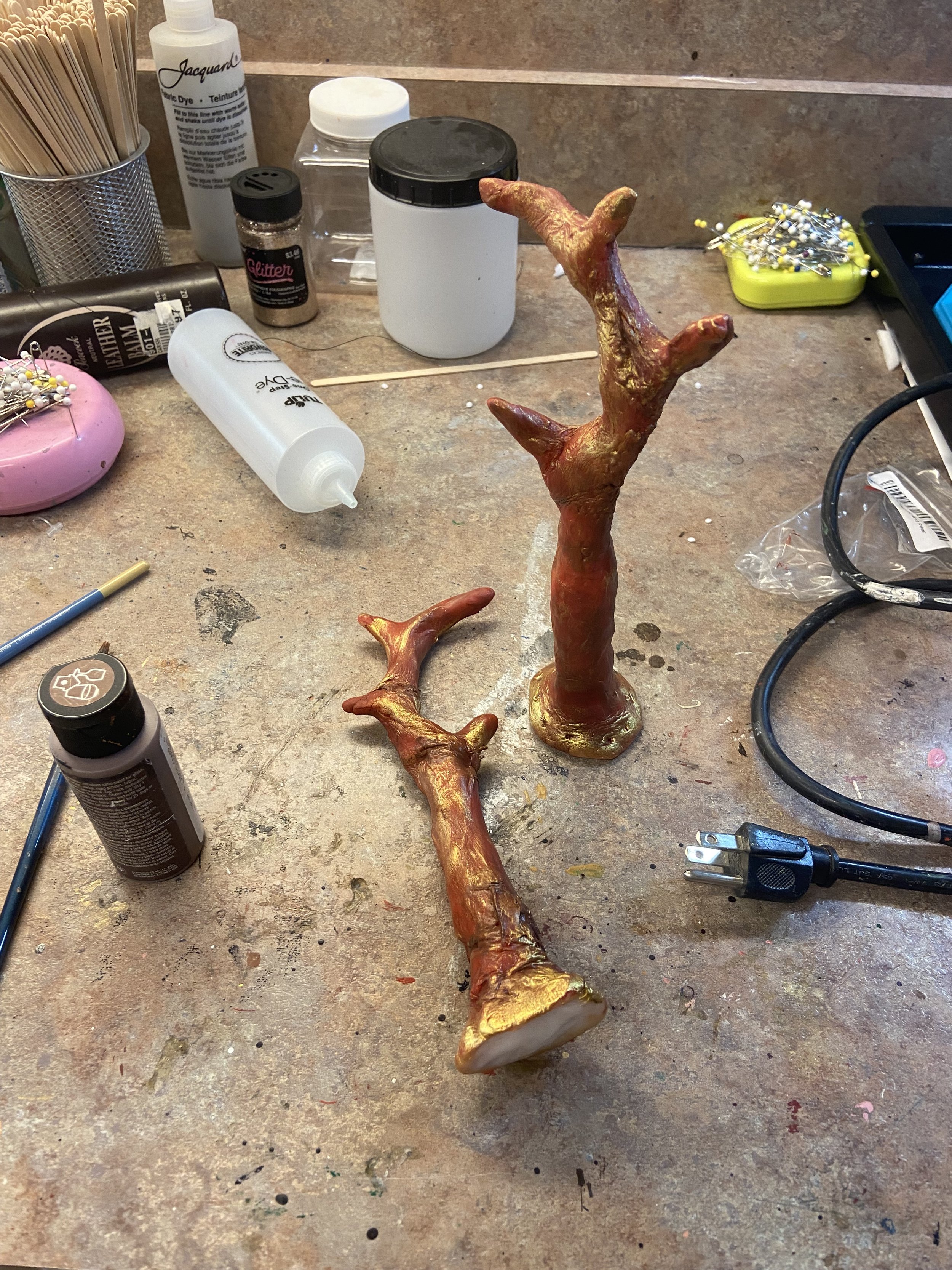 Painted friendly plastic horns