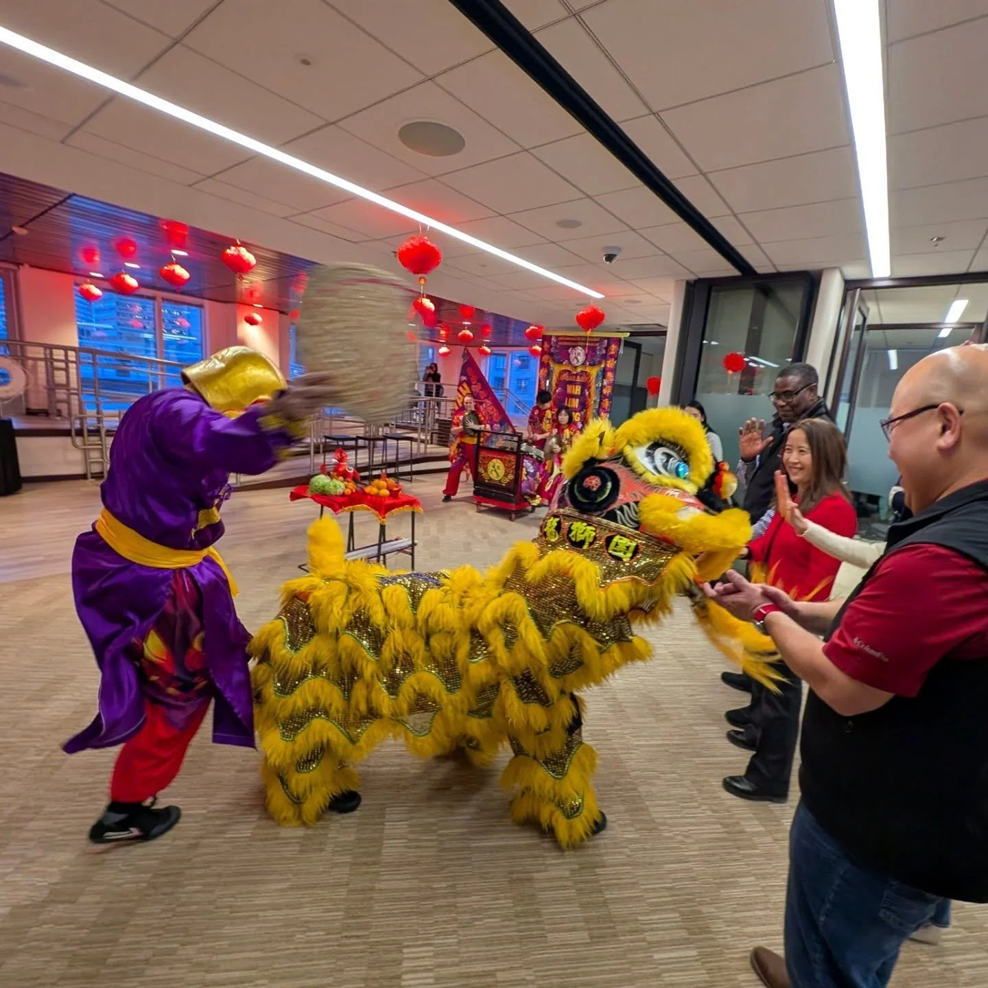 Wave to the baby lion and Buddha or shake hands with the god of wealth at the MSF lunar new year celebration! Swipe to see our two sibling lions!