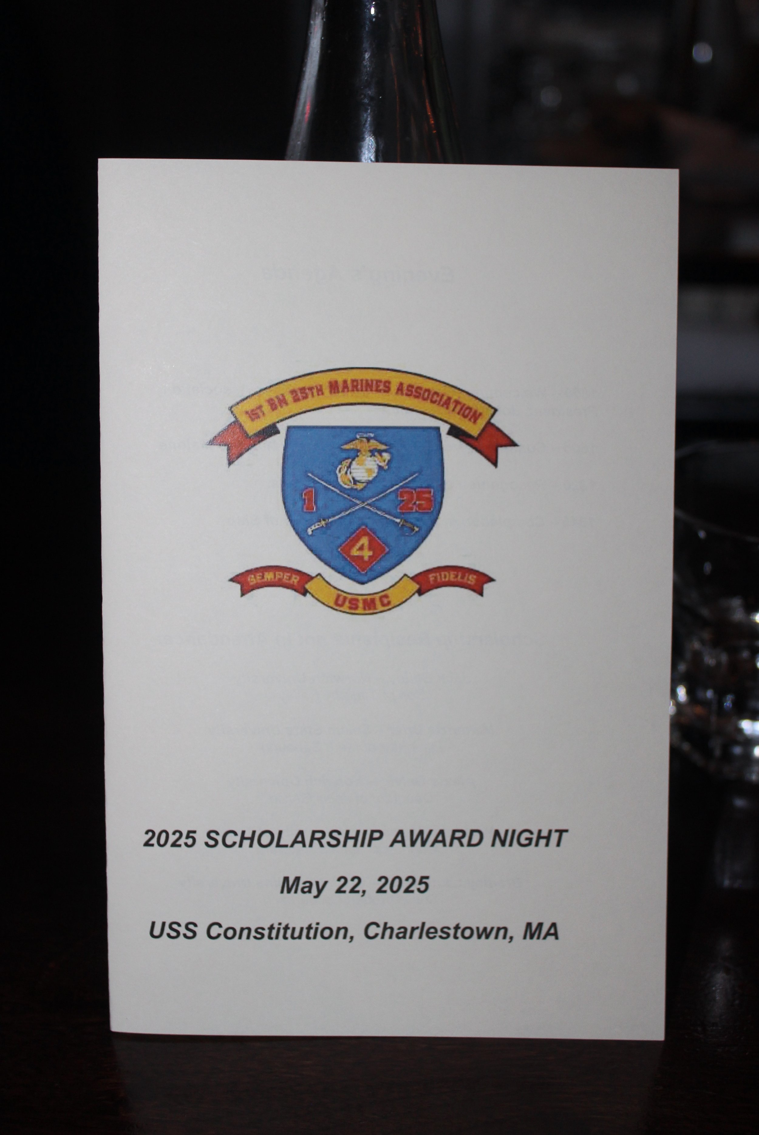 The cover of the 2025 award night pamphlet.