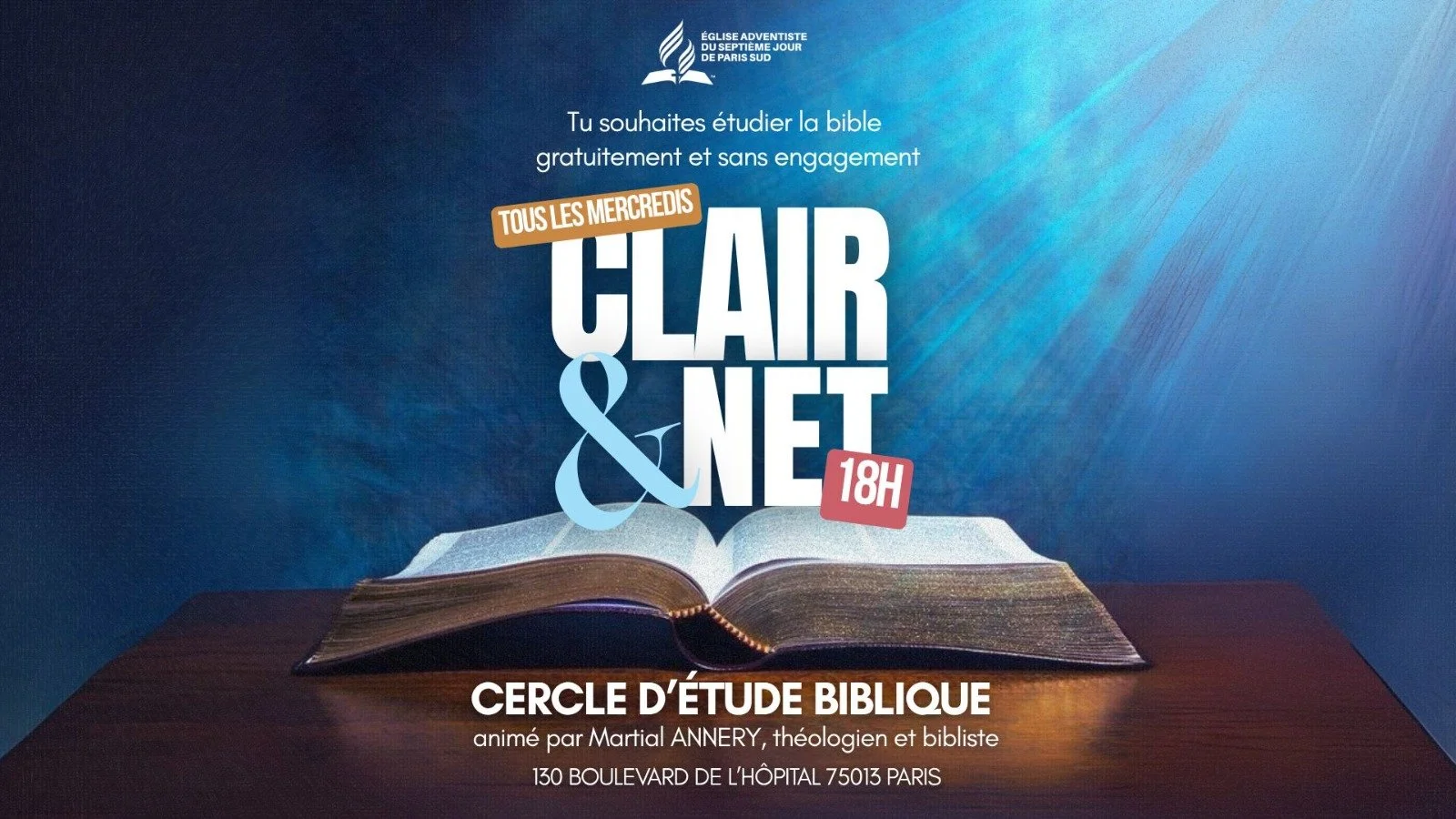 Clair &amp; Net - l’étude biblique ouverte à tous