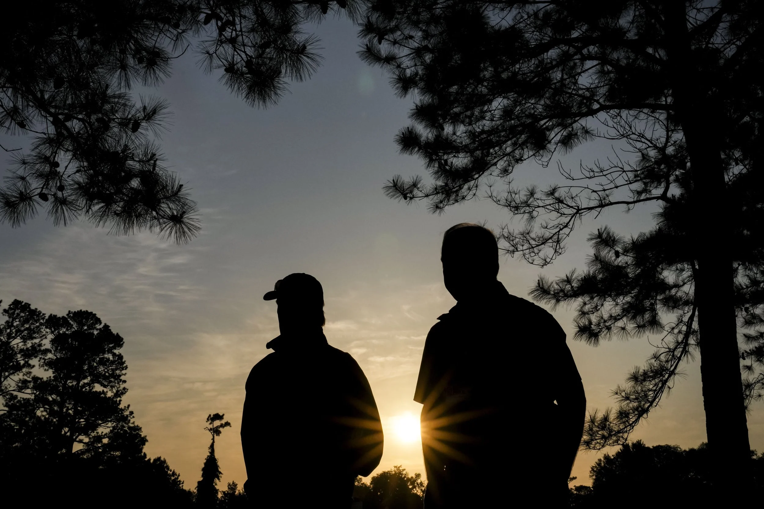 Patrons make their way to the first green during the first round of the Masters Tournament at Augusta National Golf Club in Augusta, Ga., on Thursday, April 10, 2025. Mandatory Credit: Grace Smith-Imagn Images
