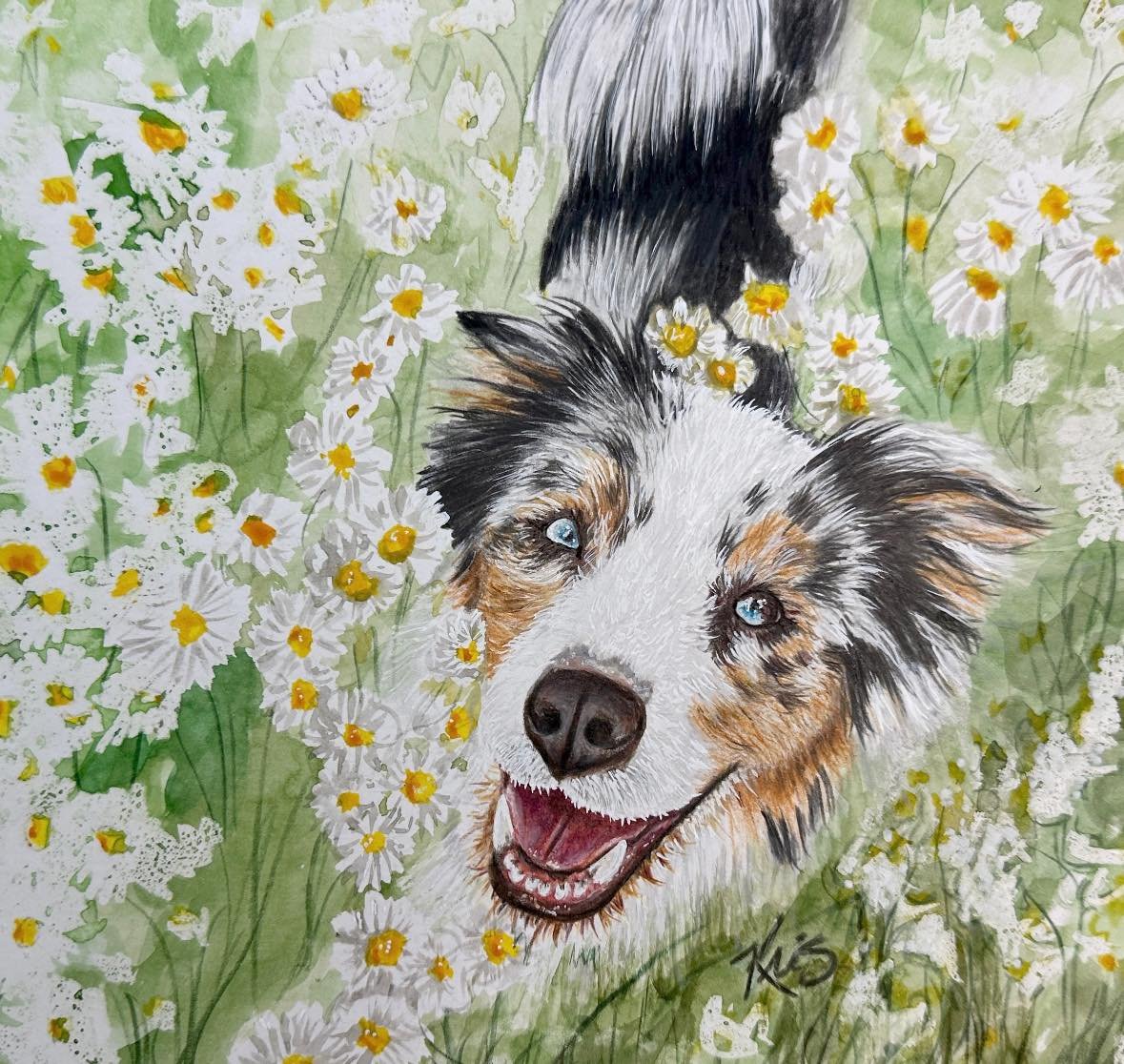 Today is National Pet Day!! 🐾💜Have you ever thought about getting a pet portrait?? 

🐶&hearts;️Just think how you would be able to share the portrait to showcase your pet's cuteness and personality without showing a regular photo like everyone els