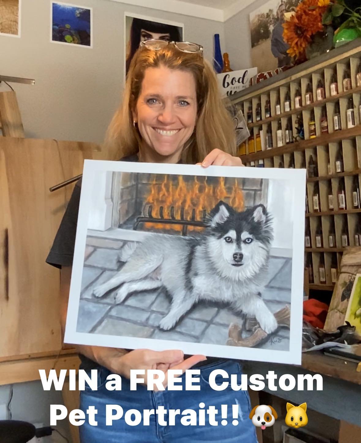 🎉 GIVEAWAY ALERT! 🎉Love your furry friend? Here&rsquo;s your chance to WIN a custom pet portrait of your beloved companion! 🐾

How to Enter:
1️⃣ Like this post ❤️
2️⃣ Follow me at @krisartworks 
3️⃣ Tag a friend who loves their pet (each tag = 1 e