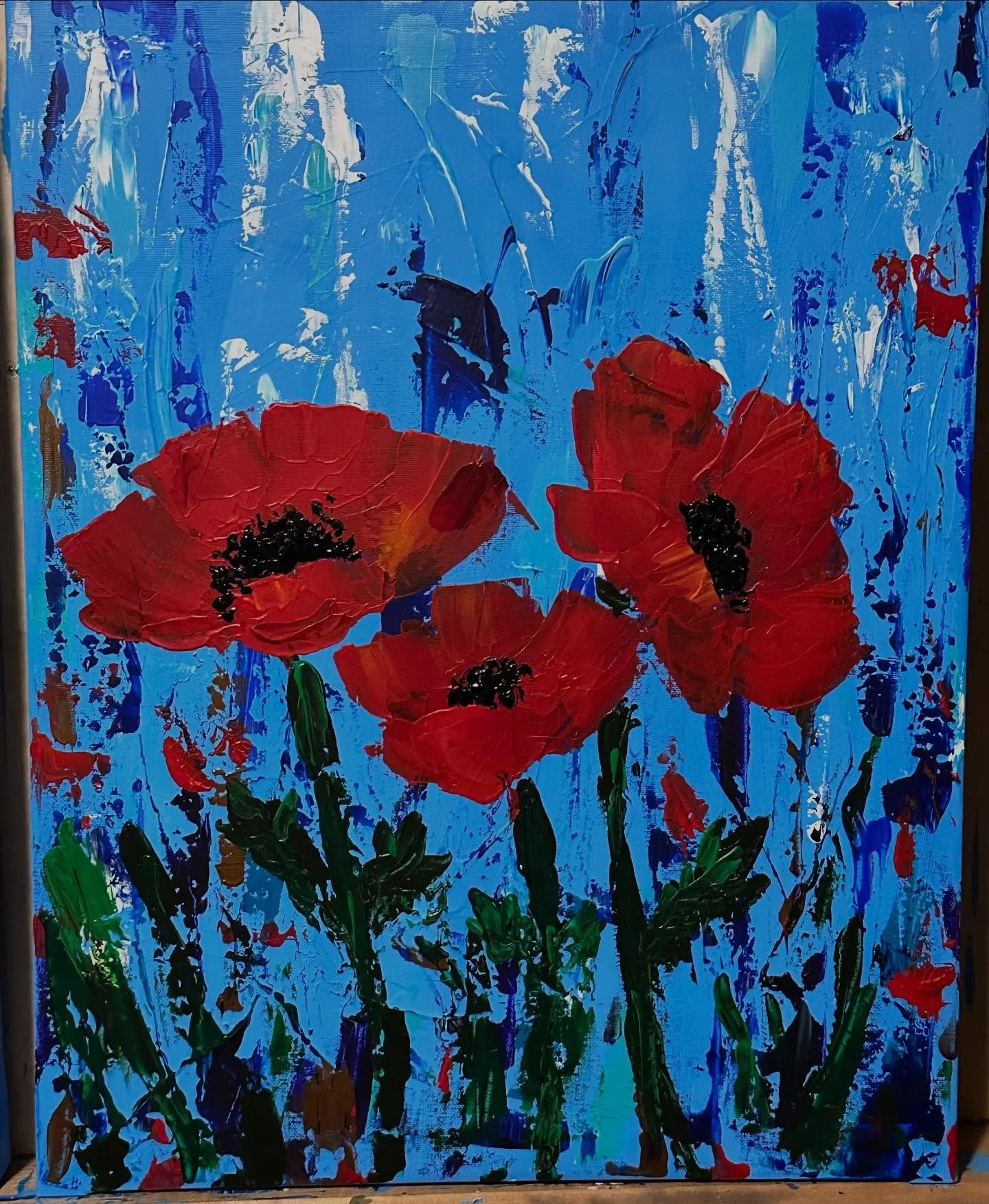 Today we honor all who have served. ❤️🤍💙
These impasto poppies were created as a small tribute to the courage, sacrifice, and strength of our veterans.
May we never forget their service. 🇺🇸

#VeteransDay #PoppiesOfRemembrance #HonoringOurHeroes #