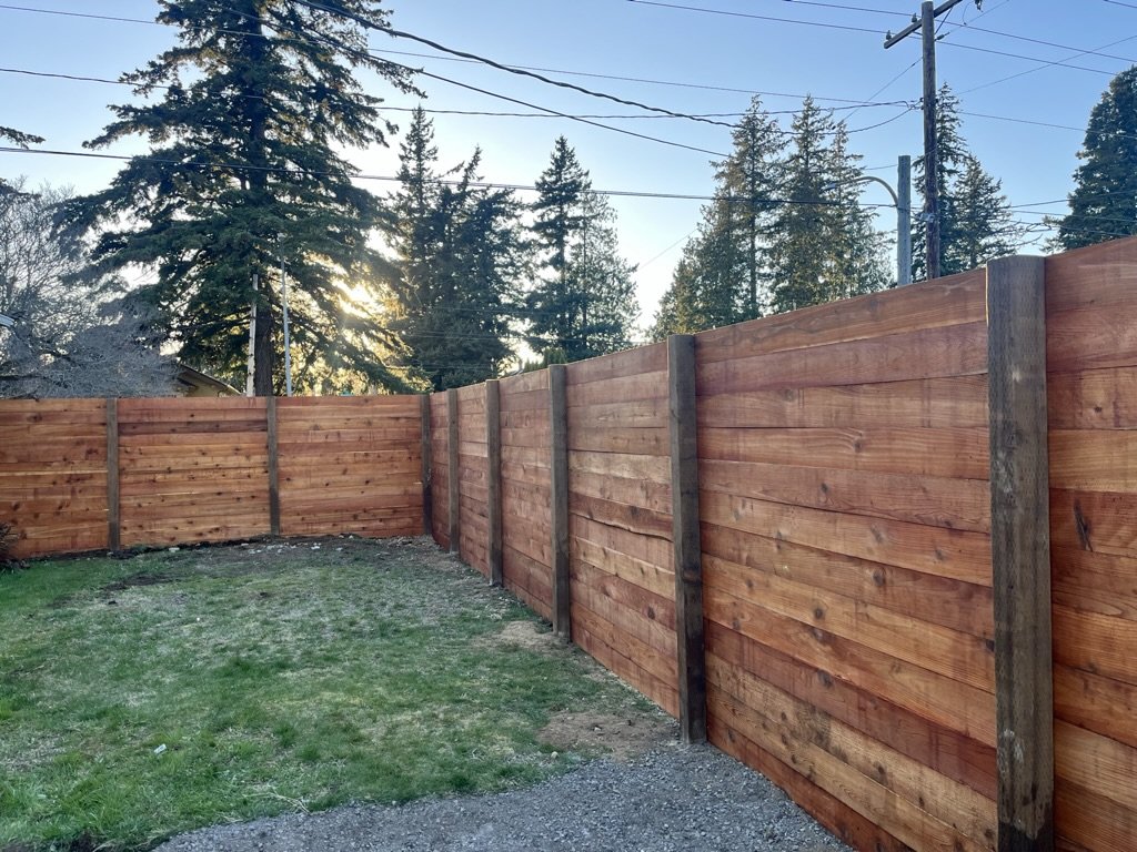 Bellingham mod cedar fence