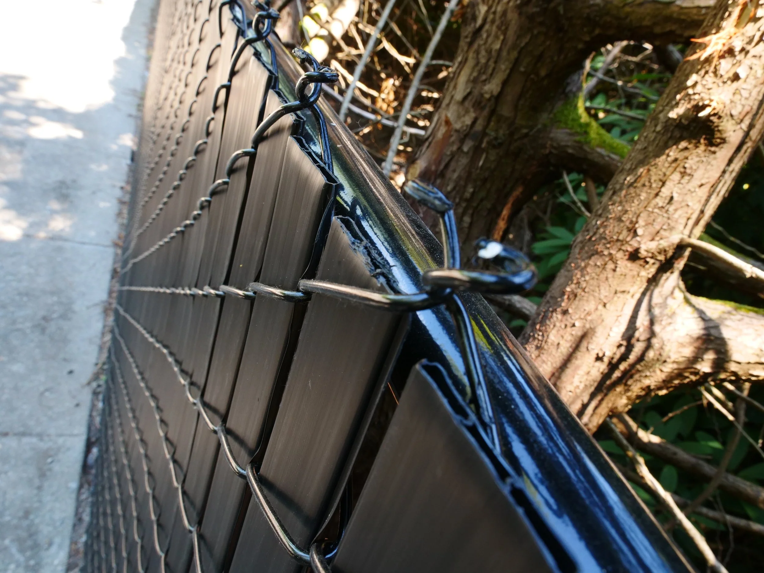 Black Privacy Chainlink - Powder Coated 