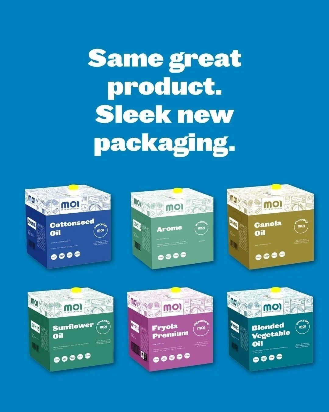 Have you seen our latest packaging updates? 

Tell us what you think in the comments. 

#bakingessentials #qualityingredients #bakeryoils #moi #moiaustralia #packaging #margarine #bakeryingredients #bakerymargarines #bakeryoils #bakerymanufacturers #