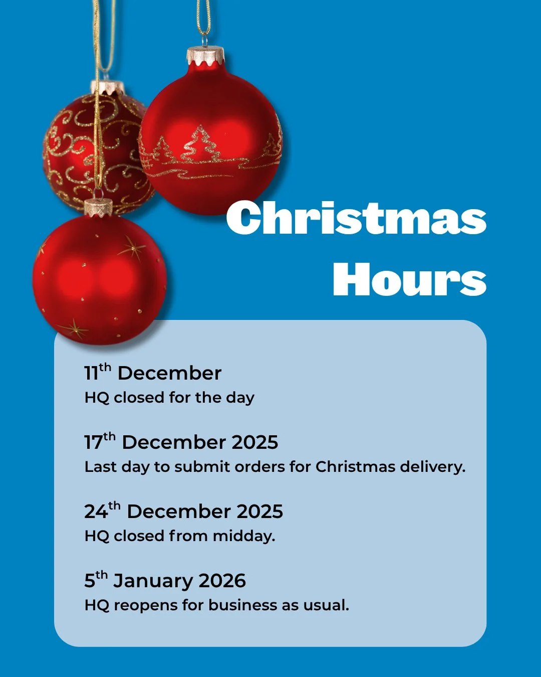 With the festive season well underway, we wanted to share our team&rsquo;s end-of-year plans. 

It&rsquo;s been a huge year and we&rsquo;re looking forward to taking a moment to relax, recharge, and celebrate with family, friends and a few team festi