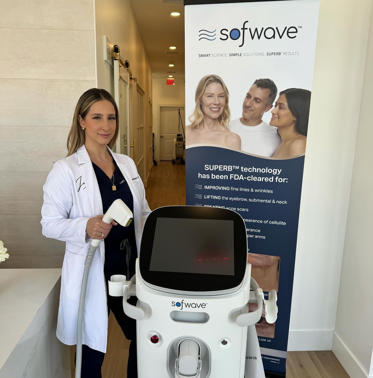 ✨NEW SERVICE ALERT✨

Experience the future of skincare with Sofwave: where science meets beauty for radiant, age-defying results. 

Sofwave is an FDA cleared, non-invasive treatment of fine lines and wrinkles using a next generation SUPERB Synchronou