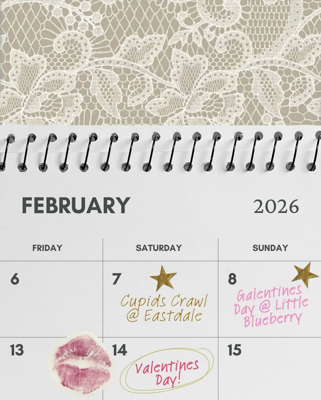 Cupid has plans 💘✨
One weekend. Two events. All the love.

💌 Cupid&rsquo;s Crawl
Saturday, Feb 7 | Eastdale Village
Stroll, sip, shop &amp; stop by for exclusive Jolie promos
Purchase your champagne stroll tickets on Eventbrite! The stroll starts a