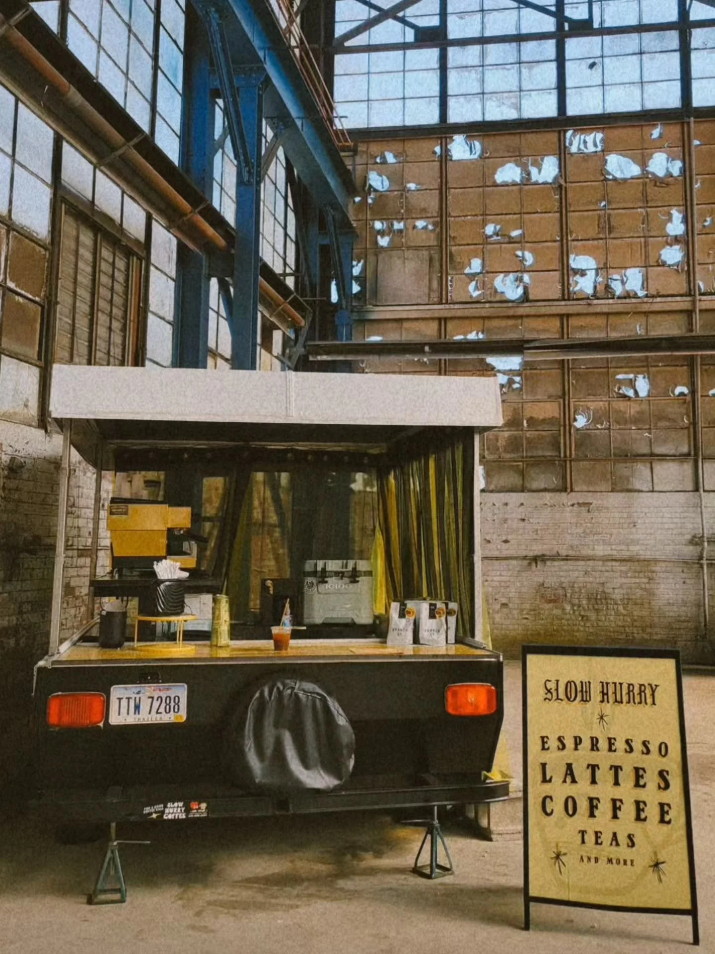 Wicked stoked that after 2 years of slowly figuring out how to convert a pop up camper to a coffee bar, having it still be unfinished and not perfect, a royal pain in the ass in general, and having to keep it parked most of the year...
 that I have h