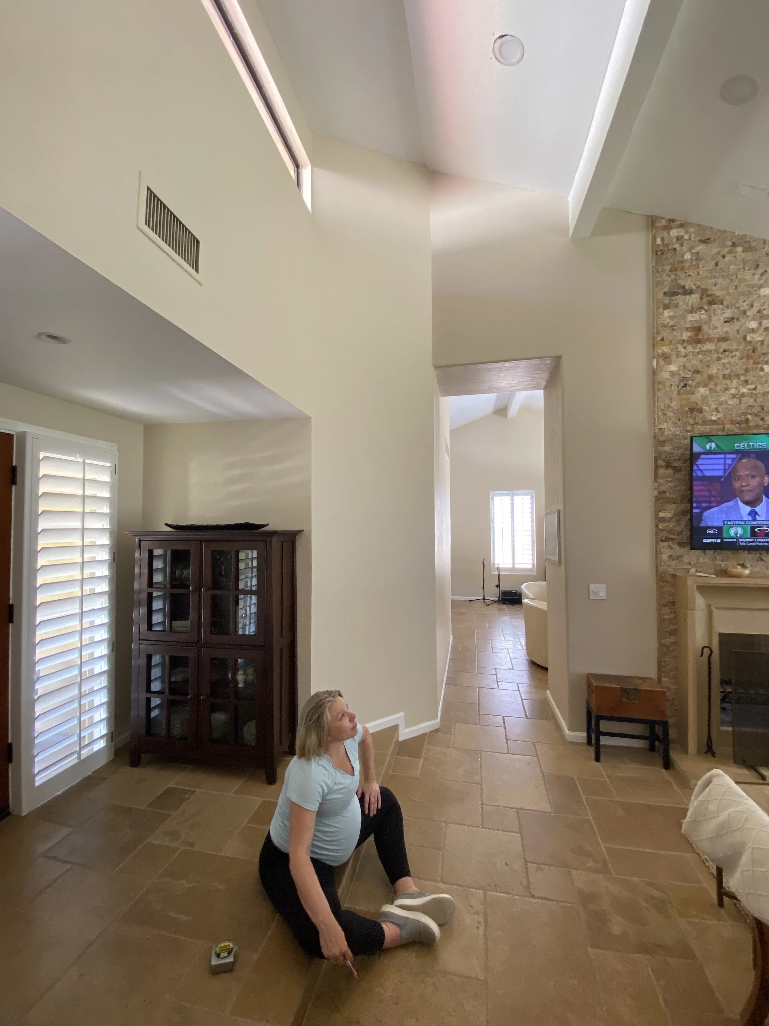 Existing Entry w/ step down and low ceiling