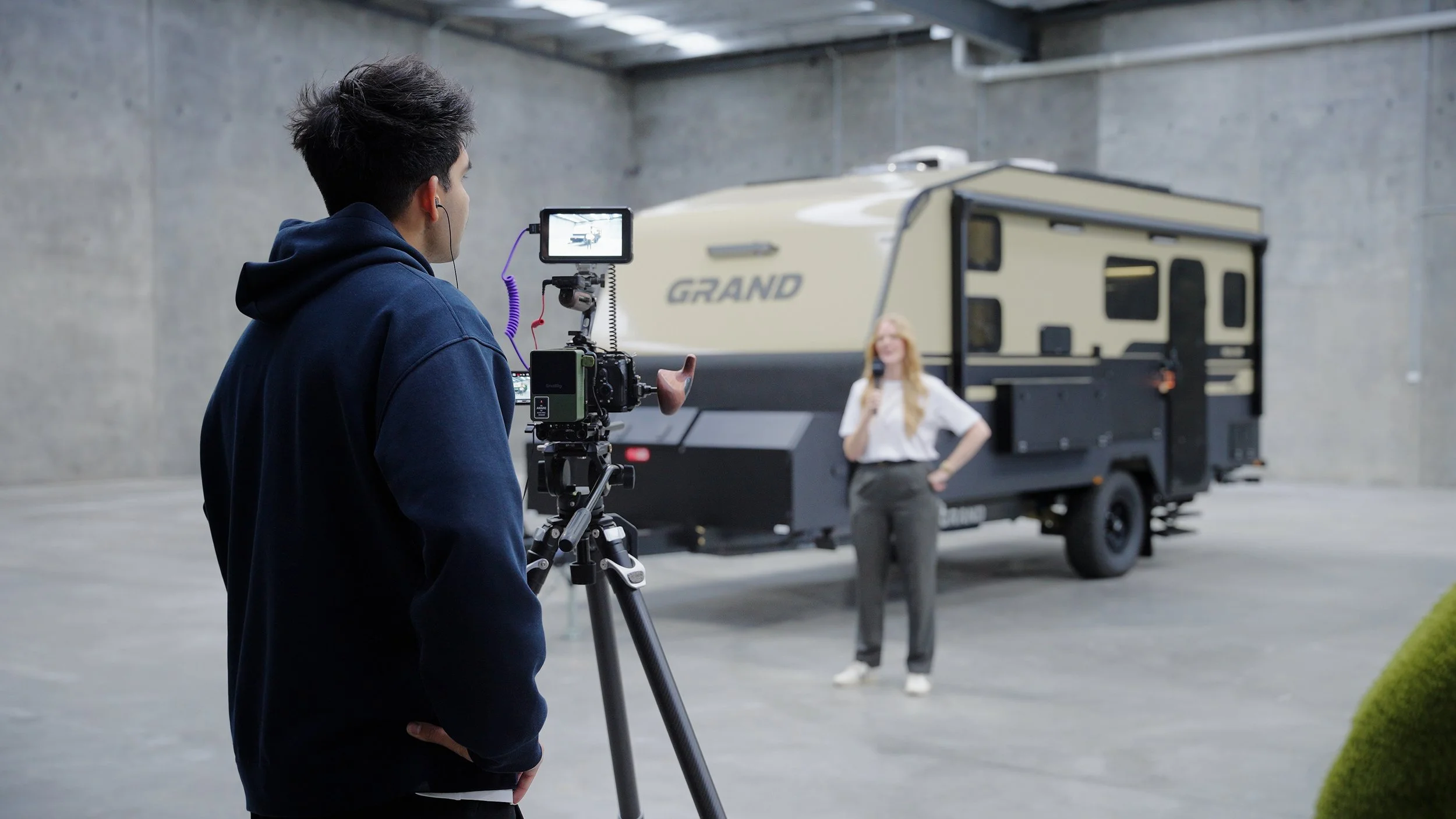 Aviate Productions crew on location