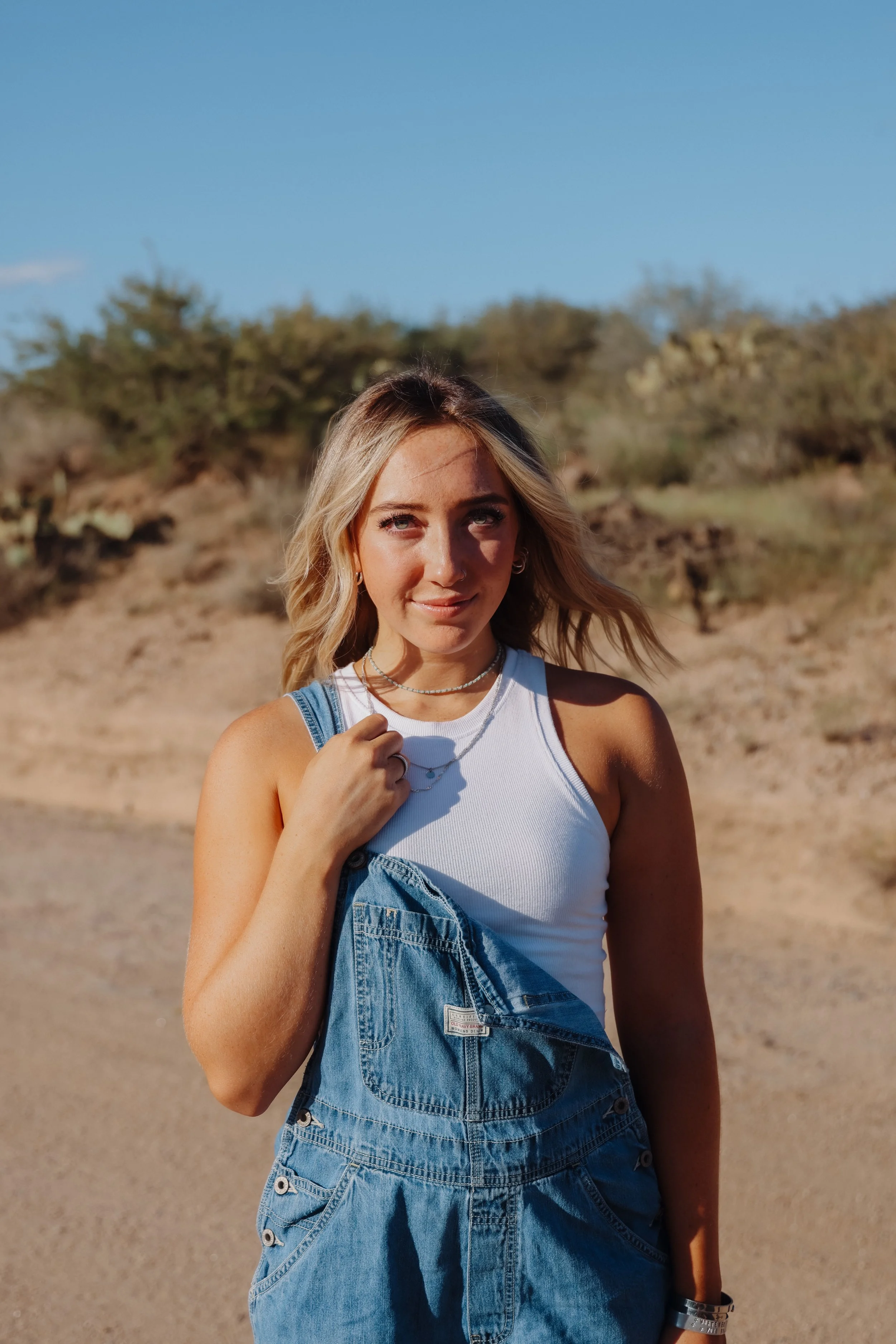 Salon customer with new long natural braids