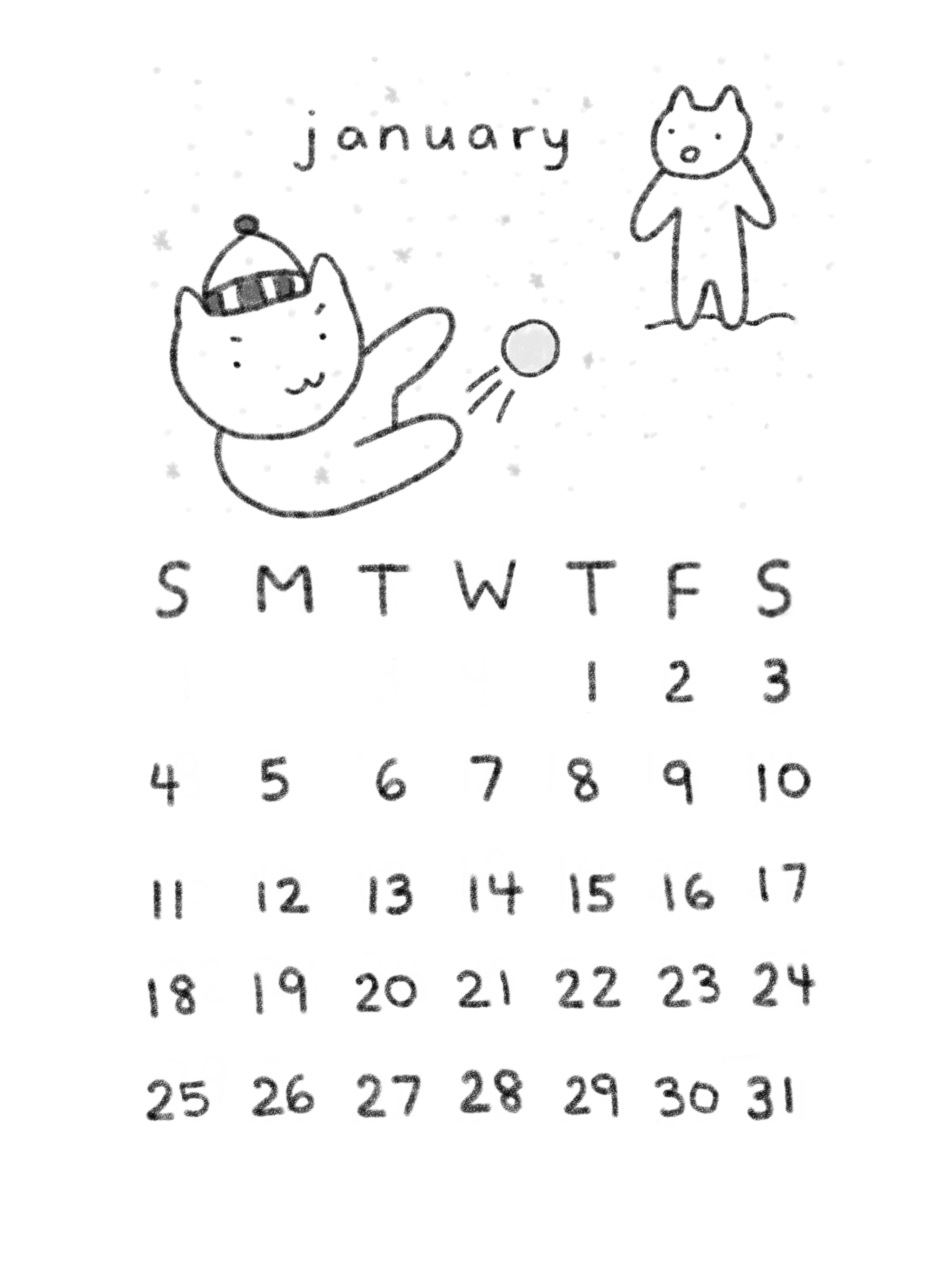 2026 calendar - FULL 12 MONTHS PRINTED