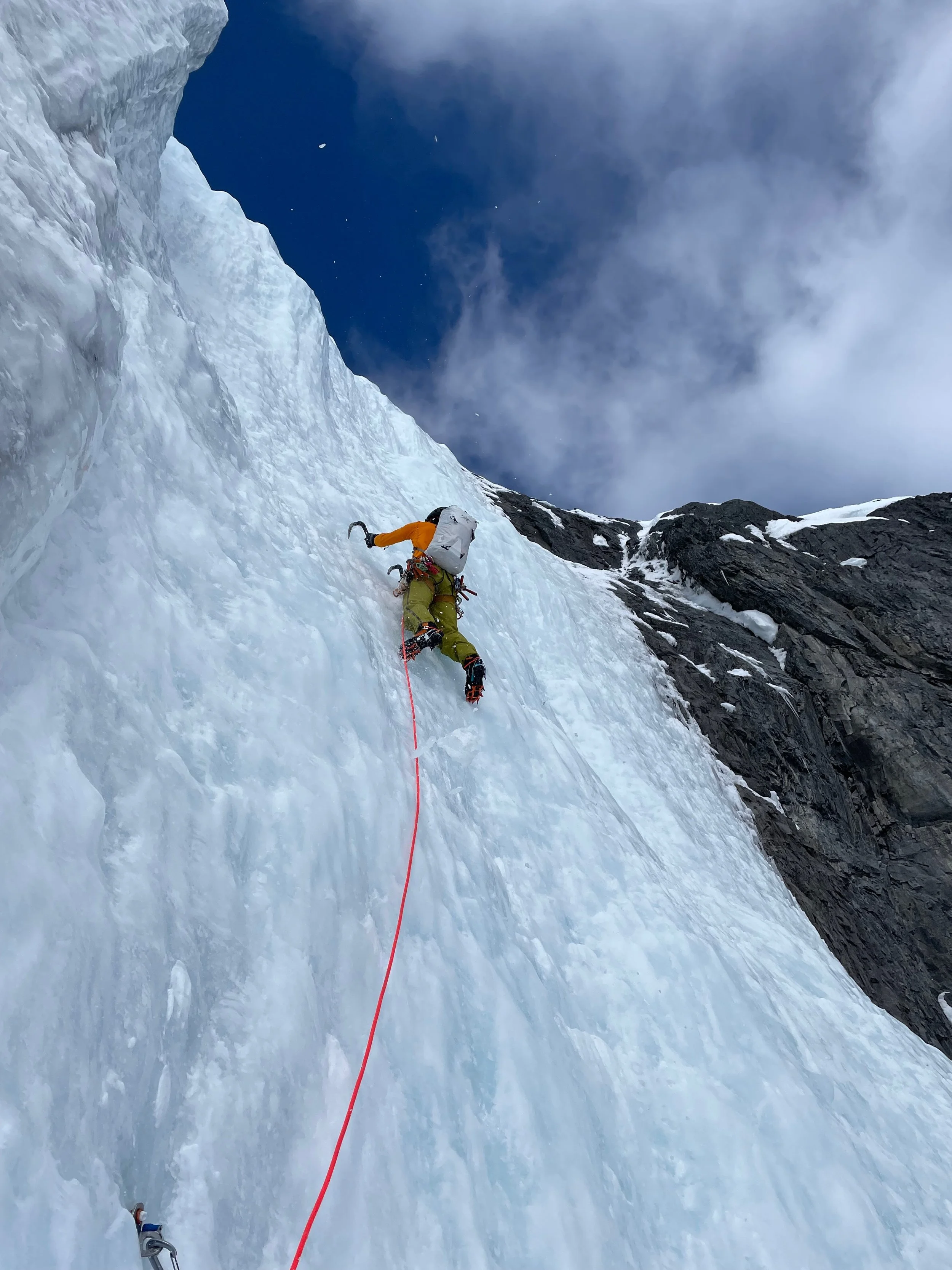 First upper ice pitch