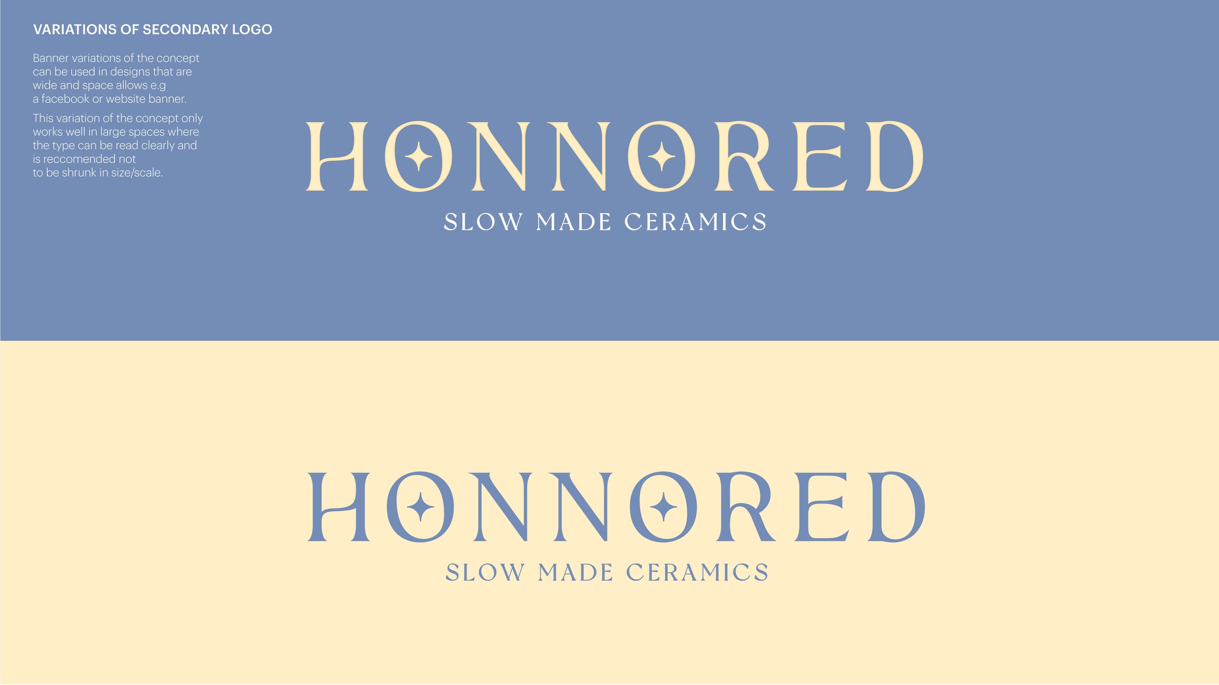 Honnored Pottery Secondary Logo Design