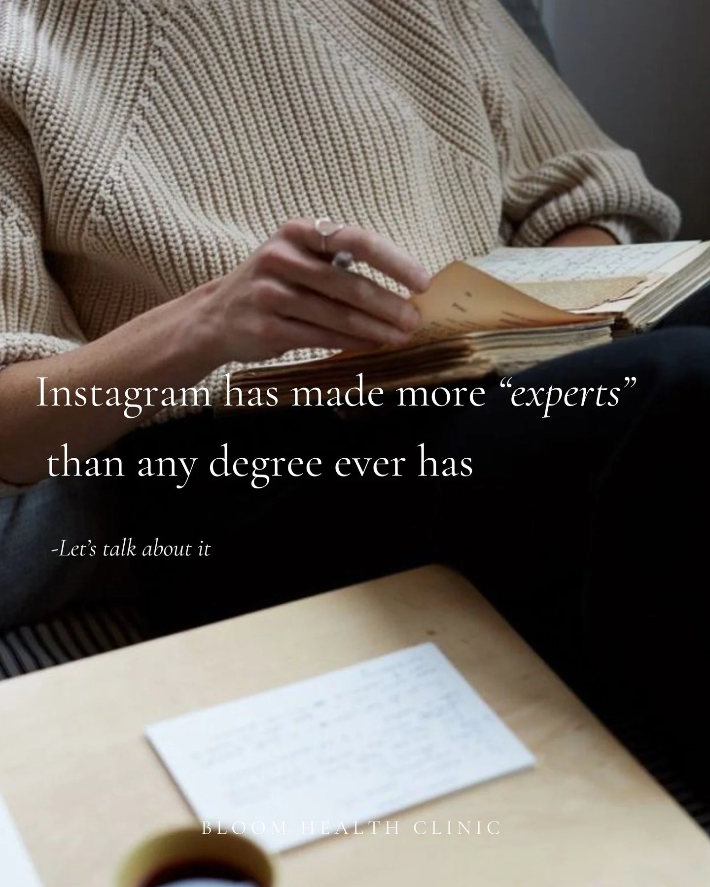 A very important reminder ~  not everyone sharing health advice on your feed is a qualified expert - and the risks are real. Be discerning, question what you see, and always seek professional guidance if your mental health is struggling.⁠
⁠
#brisbane