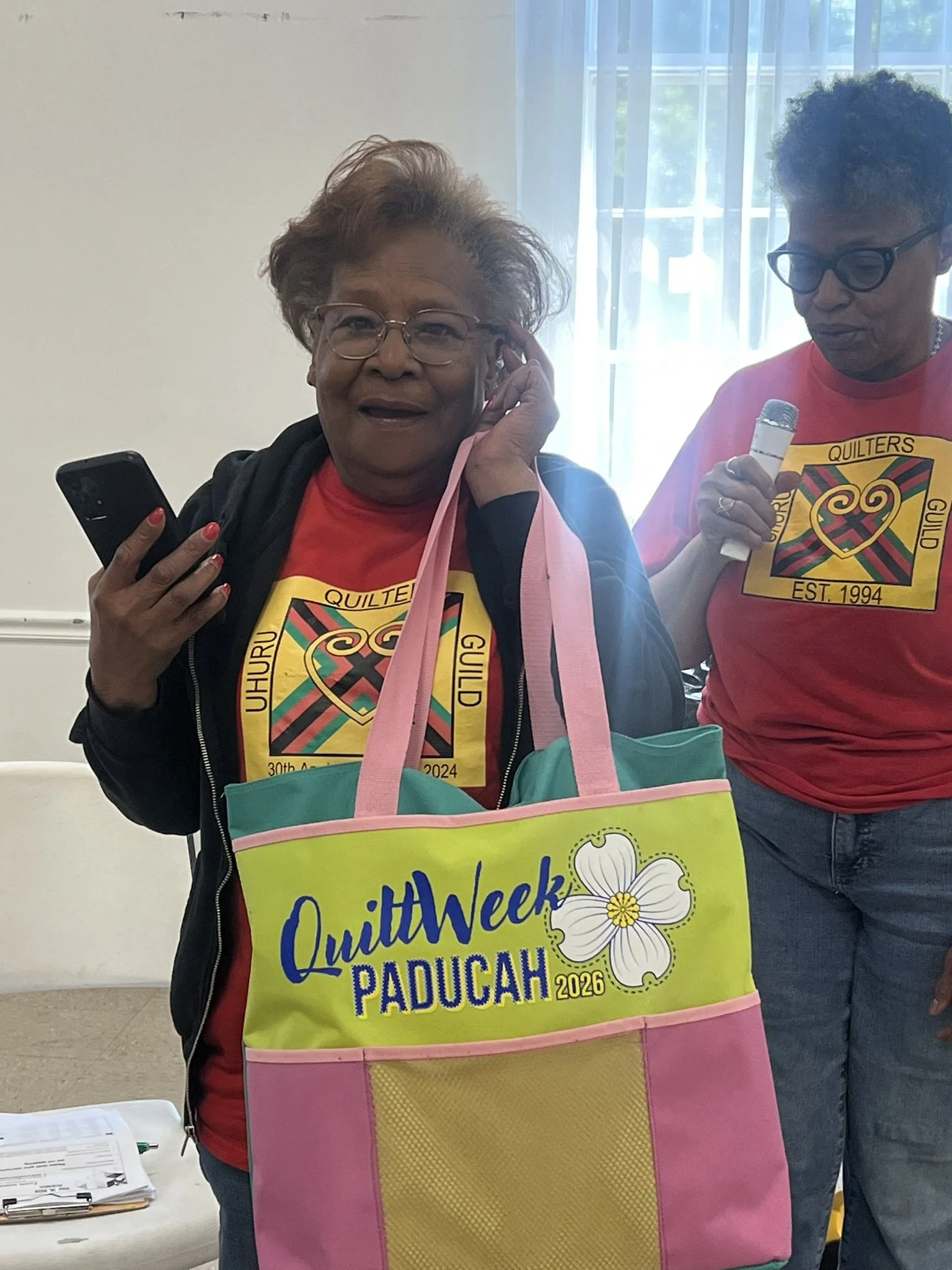 Betty with Paducah swag