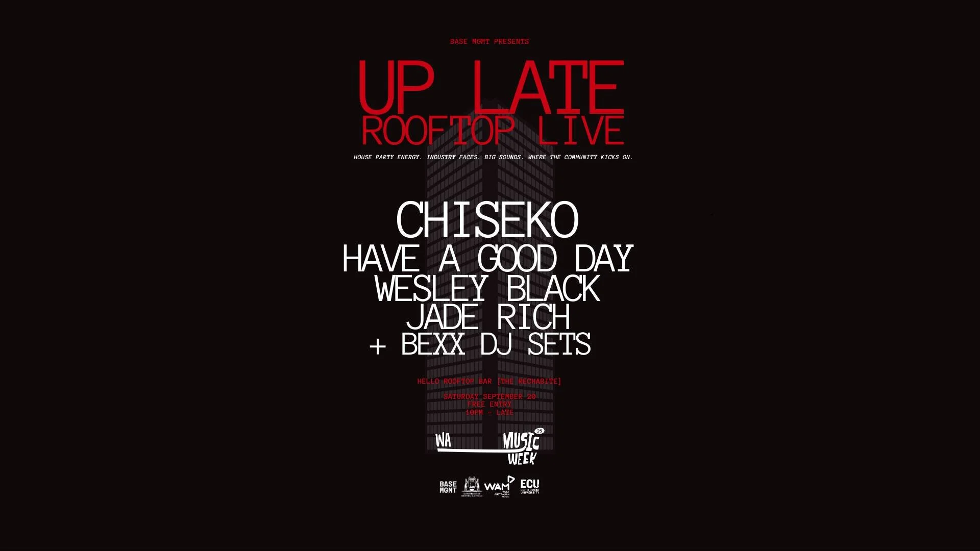 Up Late: Rooftop Live (WA Music Week 2025)