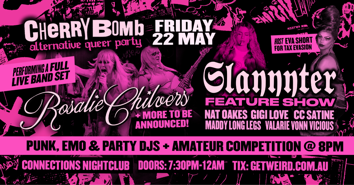 Rosalie Chilvers TINY TSHIRTS Single Launch x Cherry Bomb: Alternative Queer Party  