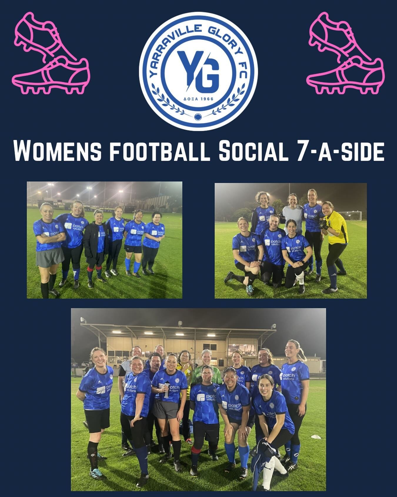 YGFC&rsquo;s first Women&rsquo;s 7&rsquo;s comp got off to a fantastic start last Thursday with both our teams facing off in the very first game.  Yarraville 1 and Yarraville 2 (new names to come 😀) enjoyed an energetic game in the wet conditions wi