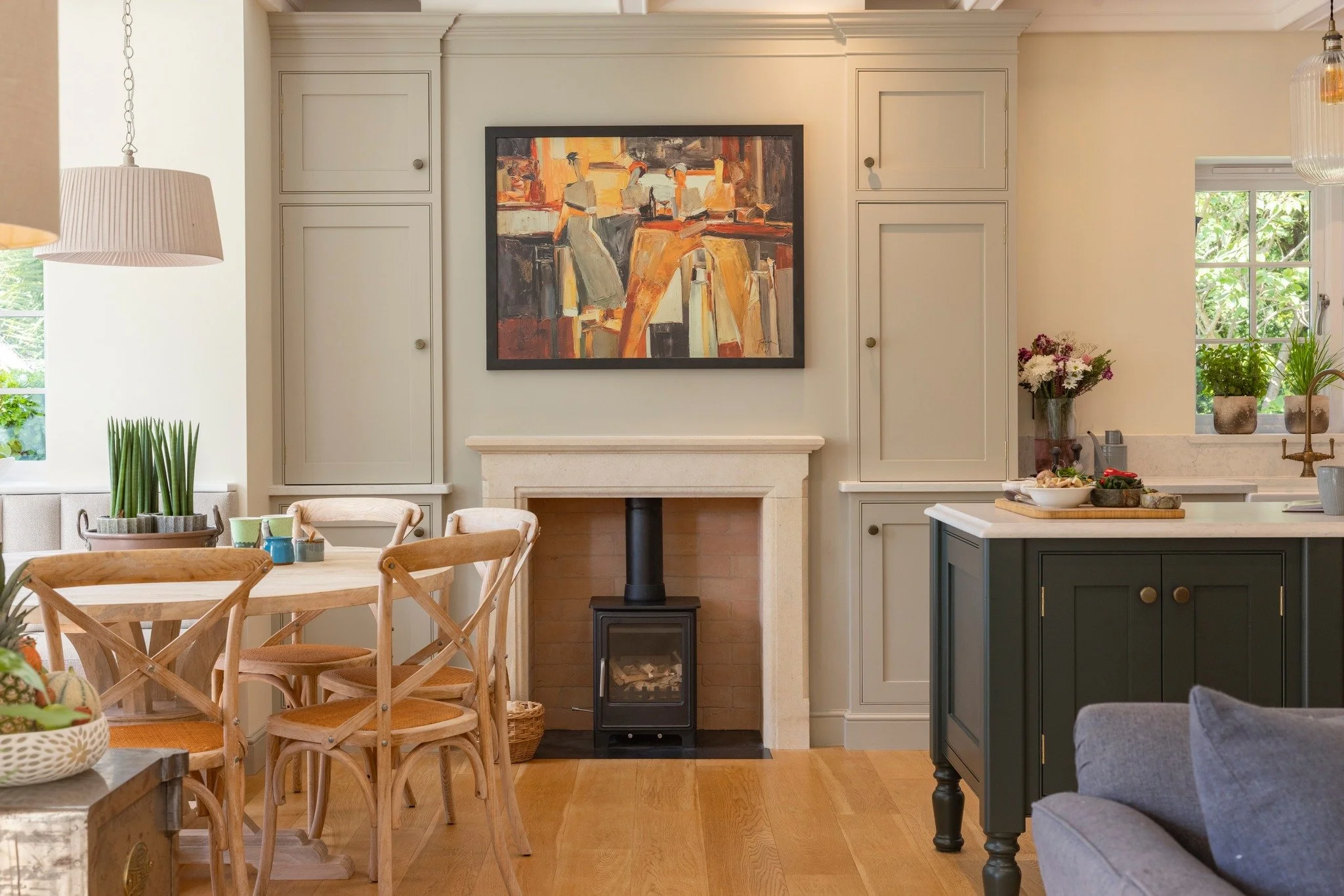✨ Handmade. Hand-painted. Truly yours. ✨

This exceptional Downland &amp; Scullery kitchen is the heart of the home &mdash; bespoke cabinetry, hand-painted finishes, and timeless detailing that elevate everyday living.

From the coffered ceiling to t