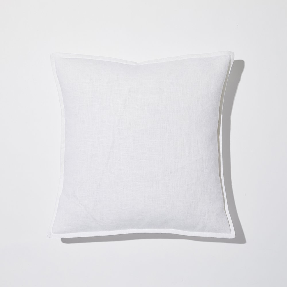 Textured Linen Cushion | Olive