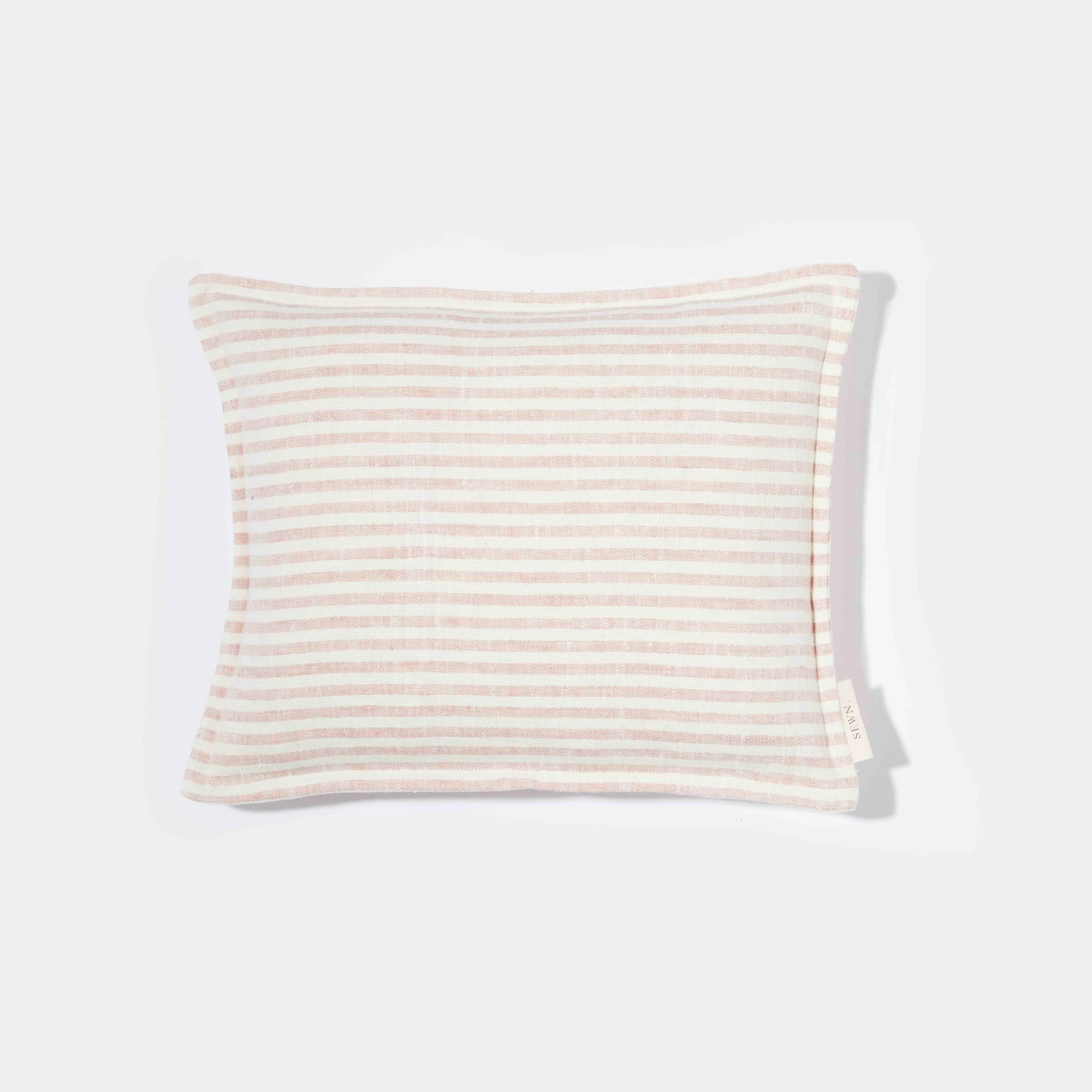 Handloomed Linen Cushion - Khaki Stripe