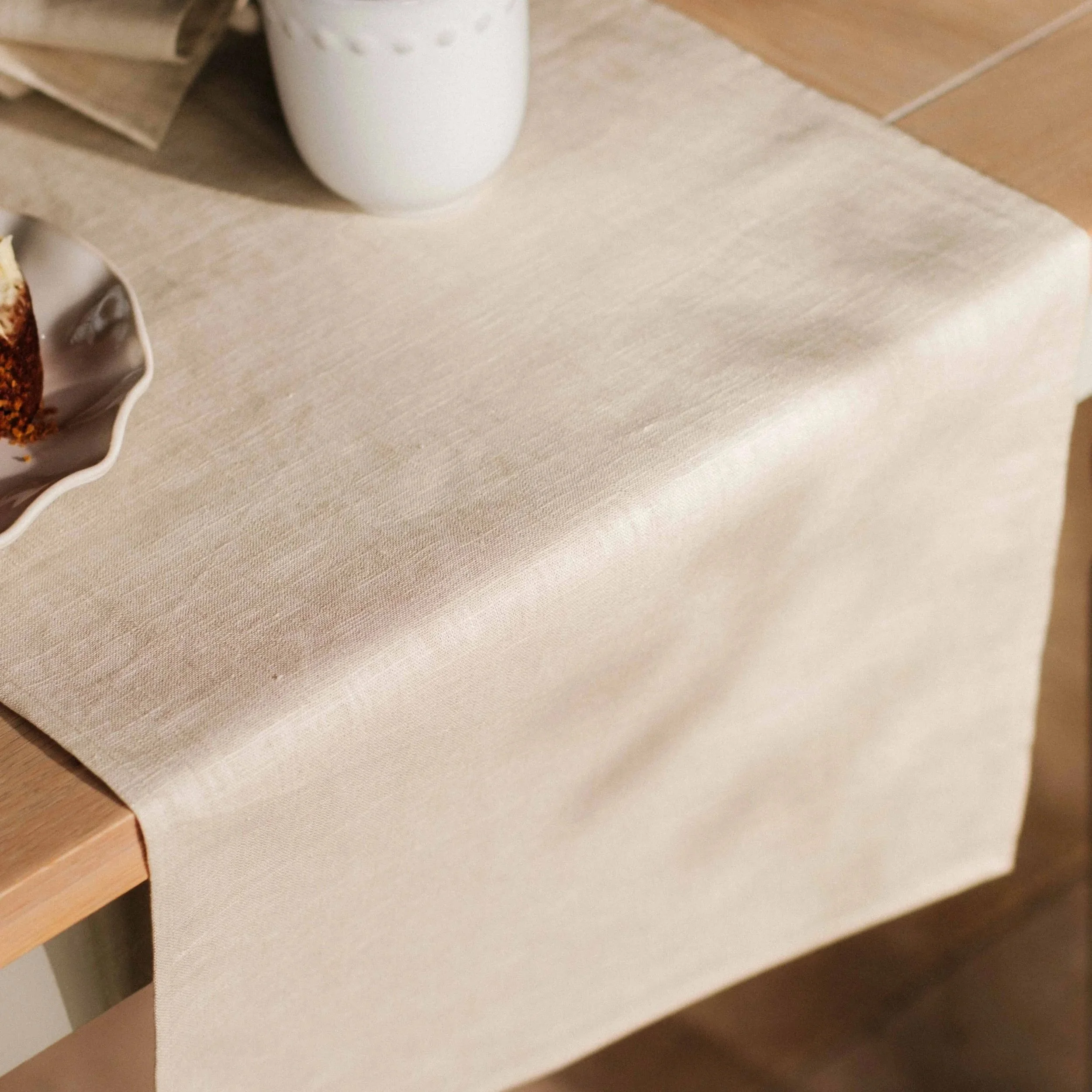 Natural Linen Table Runner
