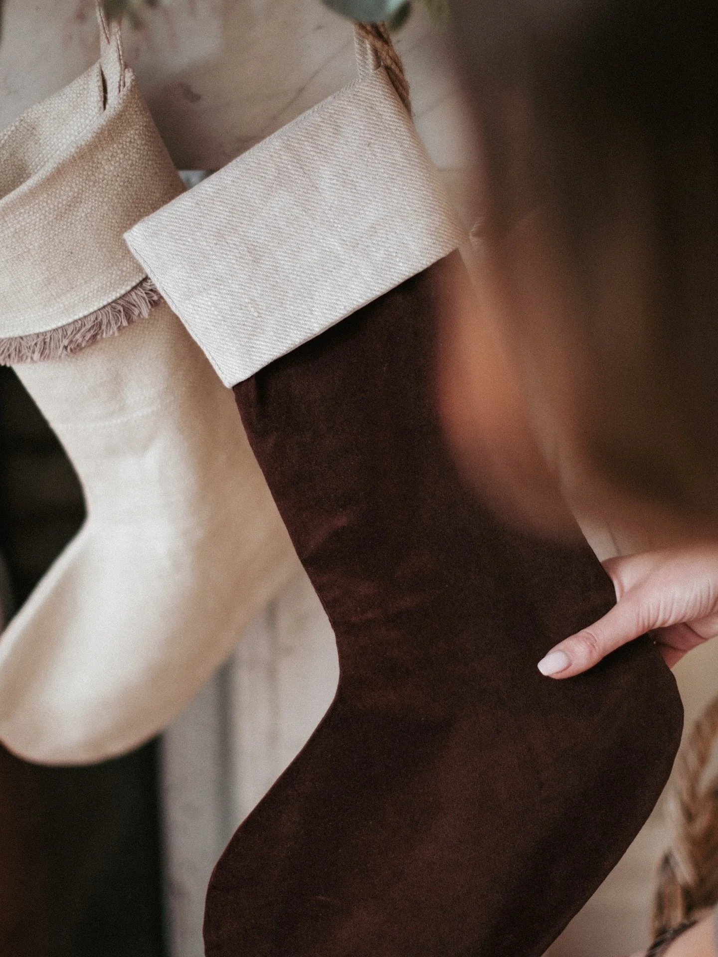 Our much-loved stockings are coming back for the 6th year running.. 

Some old favourites will be on the website as well as some gorgeous newbies, including this divine rich velvet fabric 🤎