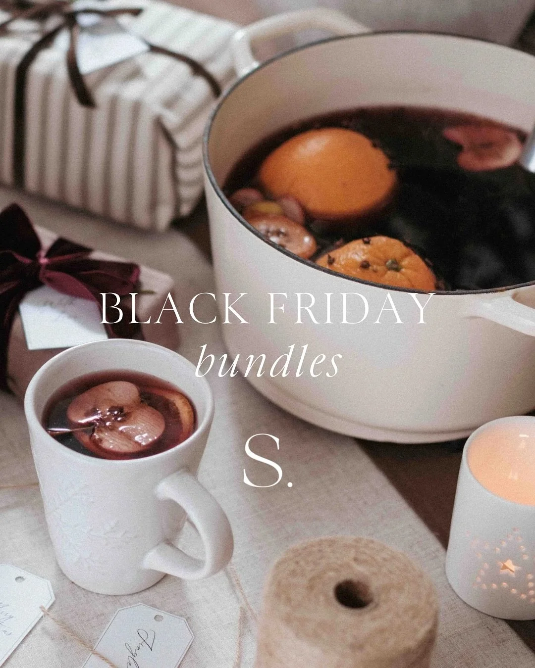 our BLACK FRIDAY bundles are back as well as 25% off all Christmas decorations. Shop while stock lasts, once it&rsquo;s gone we won&rsquo;t be restocking this season 🤎📦✨ 

- Any 2 stockings for &pound;66 (saving of &pound;10)
- Two linen tea towels