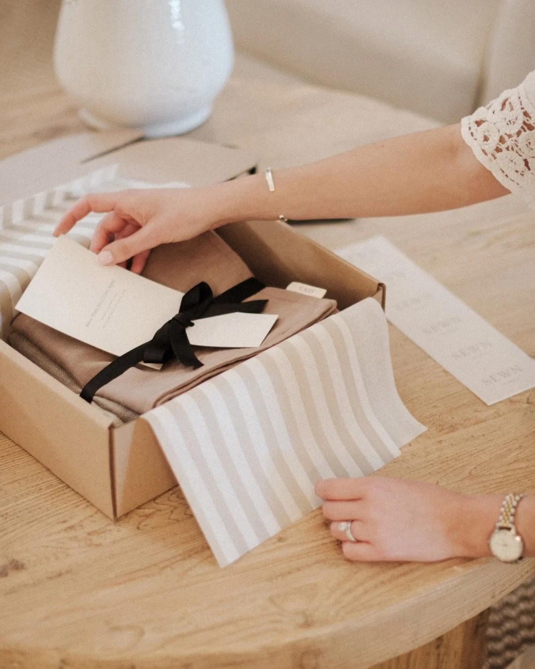 It&rsquo;s all in the details. 

There&rsquo;s something particularly lovely about opening a parcel that you can tell thought and care has gone into. Almost 7 years into running Sewn, and I&rsquo;m still packing every single order myself because, to 
