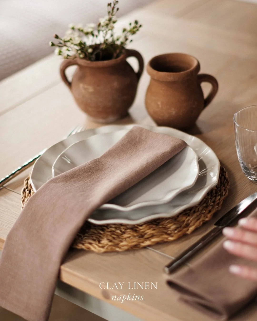 Our table linens, beautifully handmade in the UK in a palette of earthy autumnal tones. 

Bespoke sizes available on request 🤎