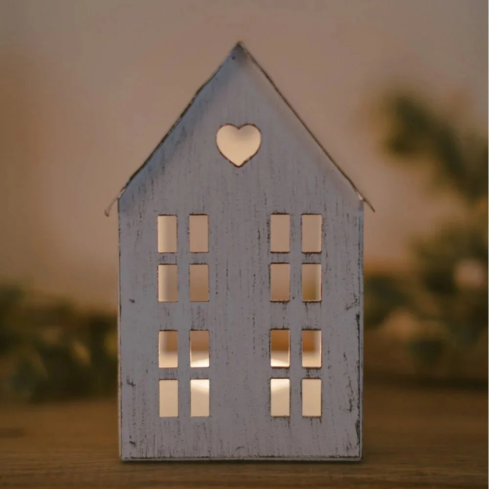 White Heart Distressed House