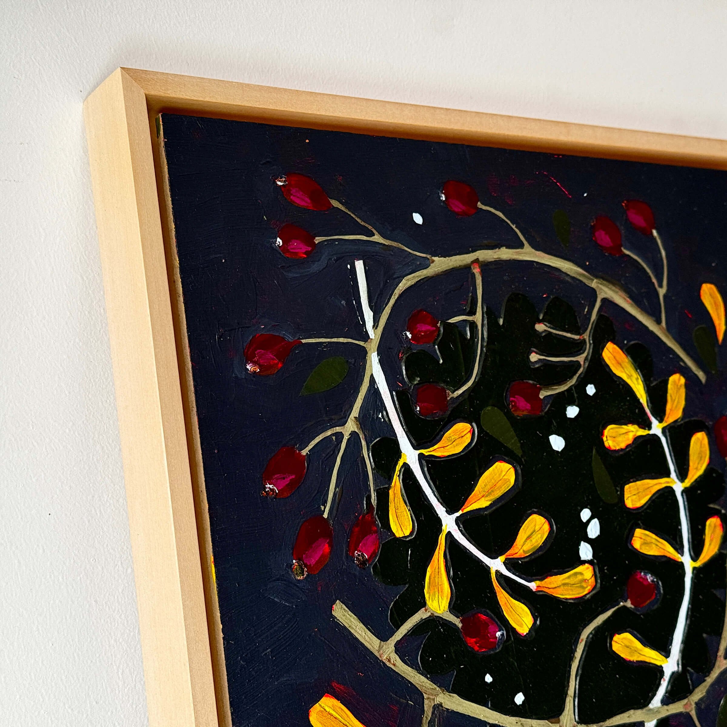 Ali Mackie Art Wilder - Wreaths close up of autumnal wreath detail art