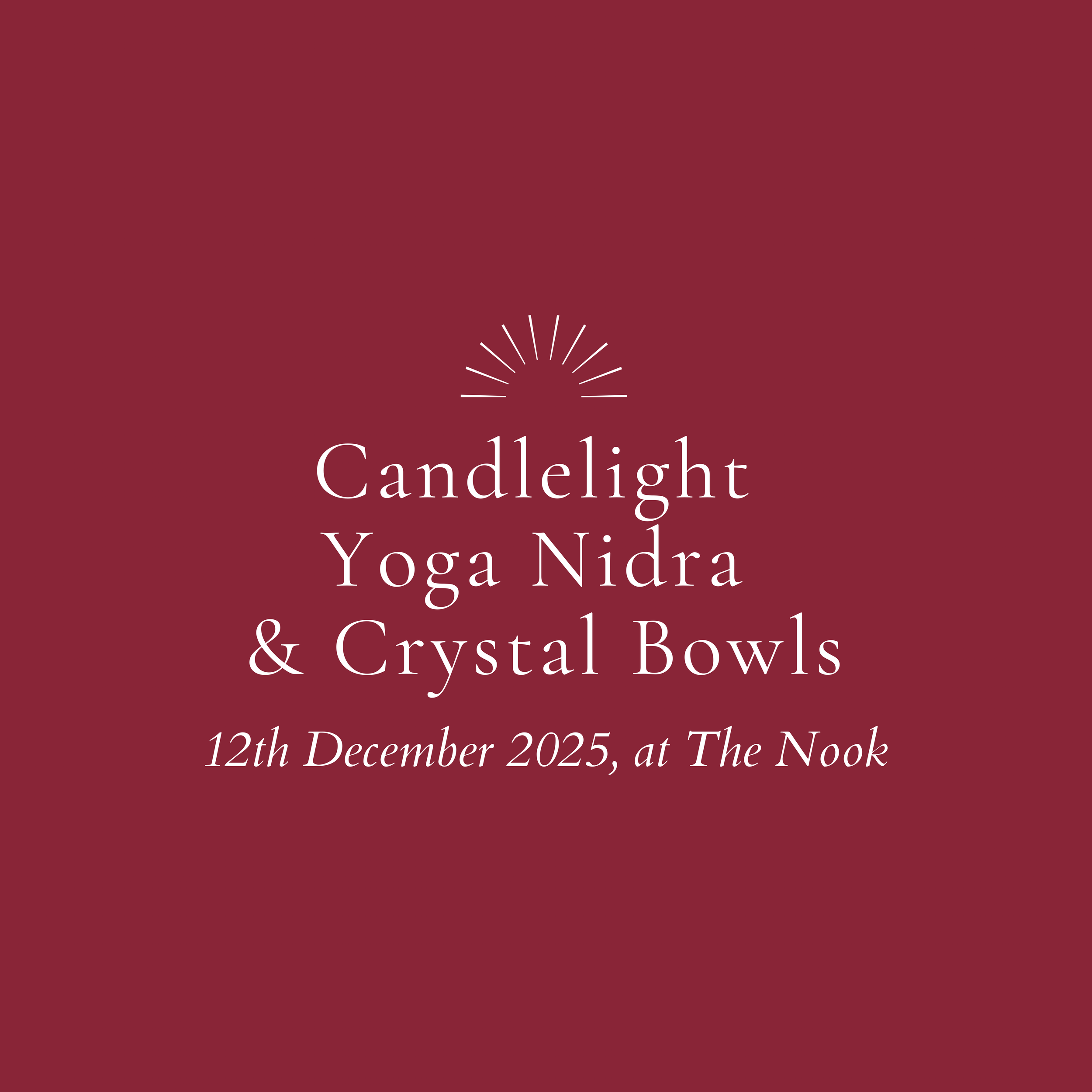 Candlelit Yoga Nidra with Crystal Bowls