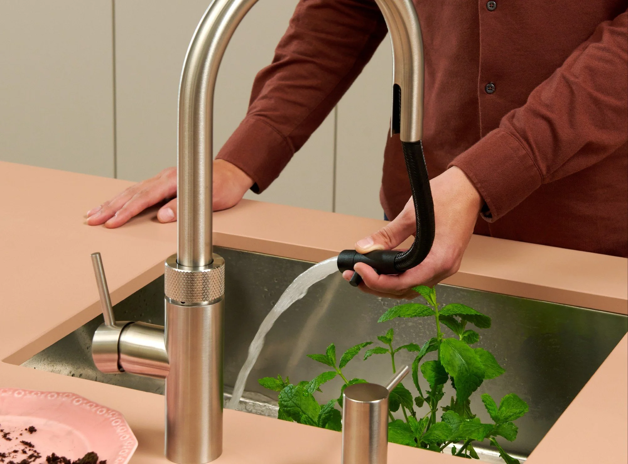 flex stainless steel Quooker tap