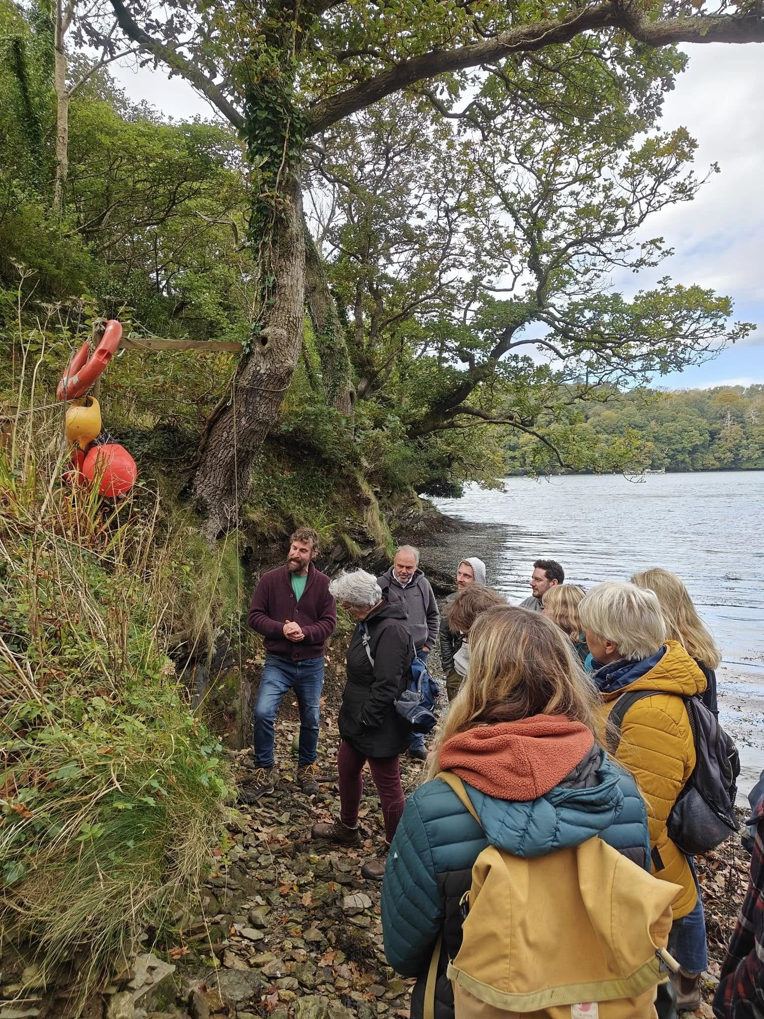 Foraging at 7th rise with Stuart woodman