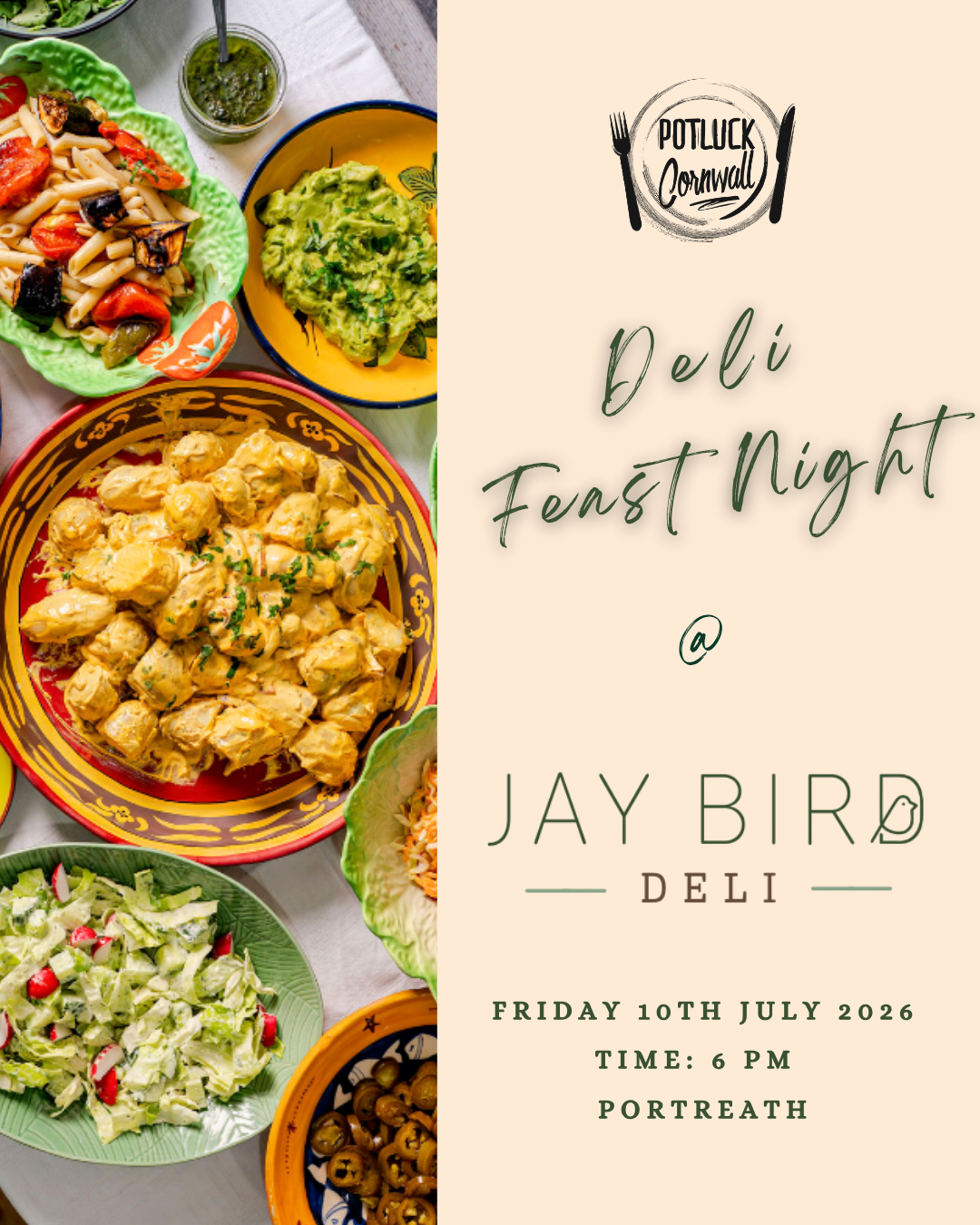 10th July - Deli Feast Night at Jay Bird Deli
