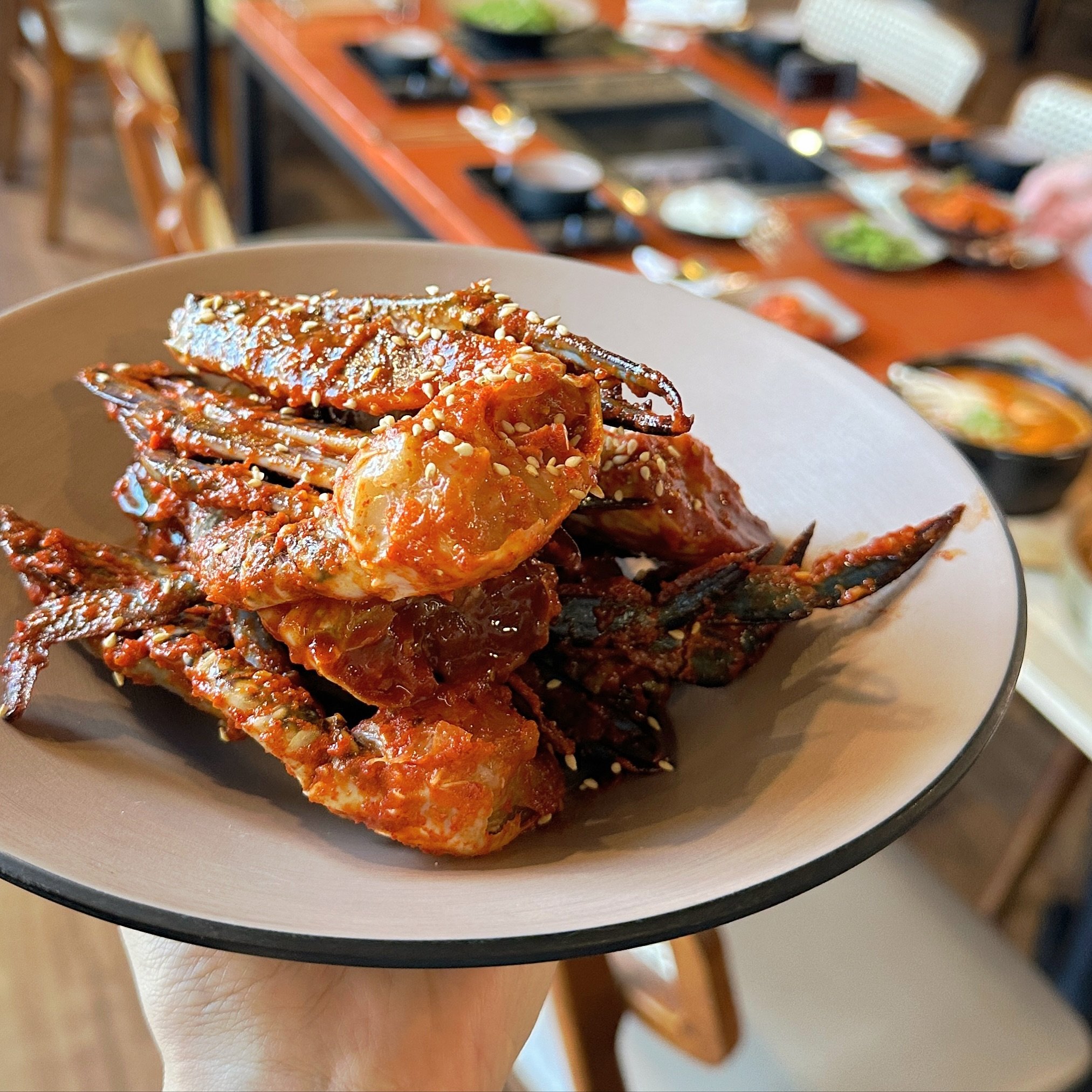 Get ready to indulge in our delicious Korean BBQ and enjoy a side of our famous Marinated Raw Crab! 🦀 Our spicy, sweet and savory marinated crab is a must-try, and it pairs perfectly with our tender, juicy meats. 🤗🦀👍

⏰ Mon-Fri 4:30pm-12:00am (la