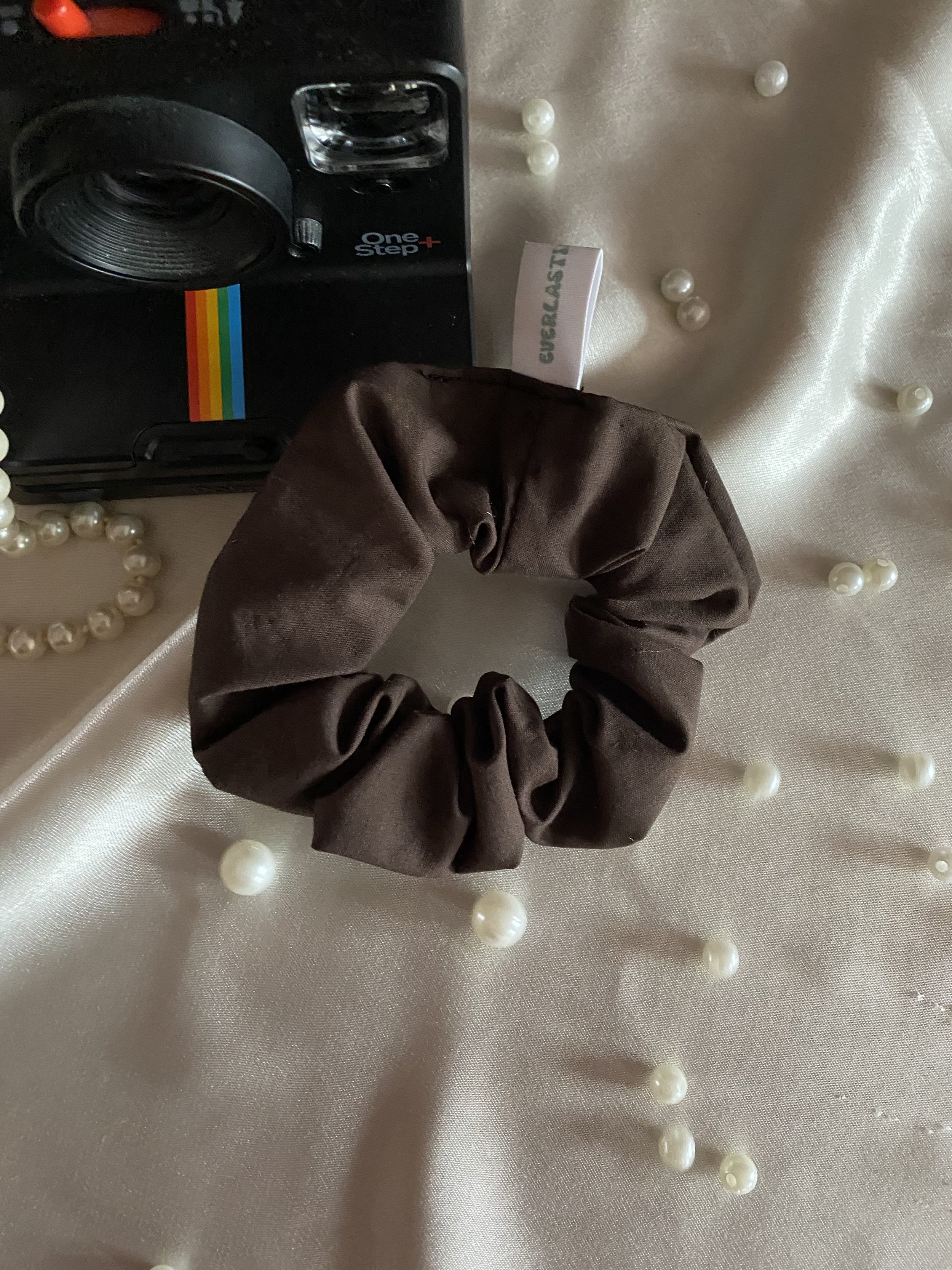 Petit-Jean - Chouchou upcyclé coton chocolat Everlasting Clothe 2.jpeg