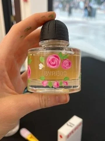 Byredo fragrance bottle painting